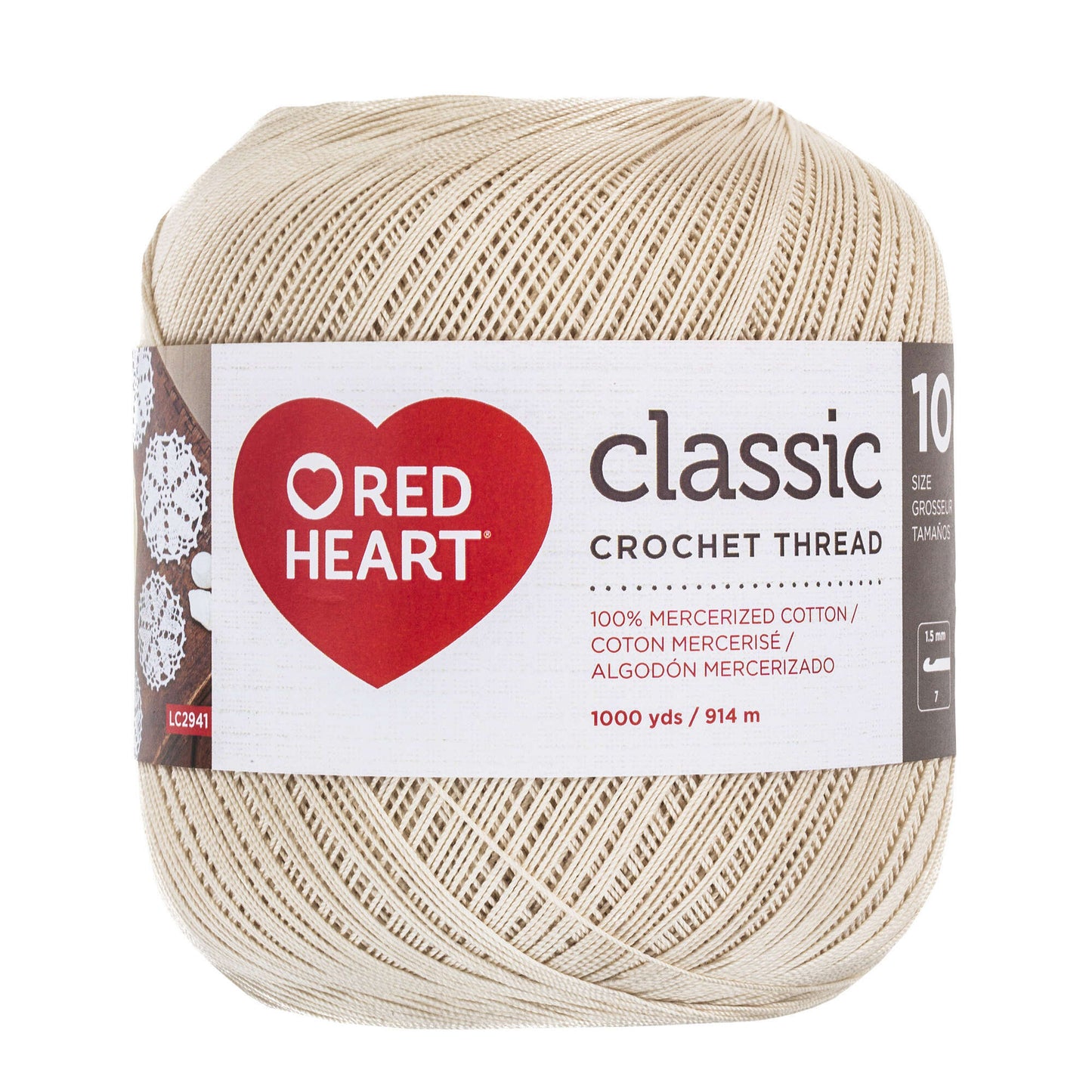 Red Heart Classic Crochet Thread Size 10 (1000 Yards)