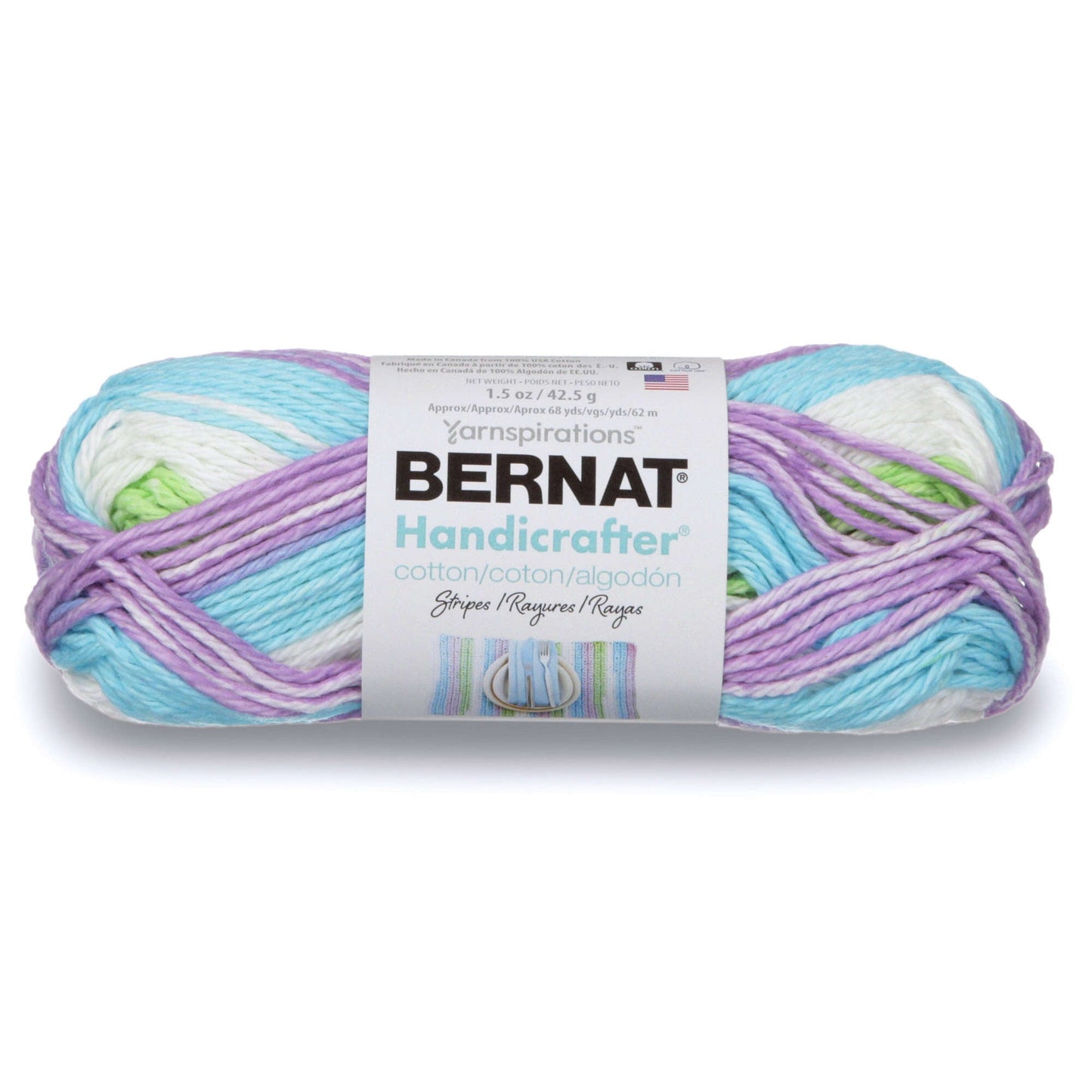 Bernat Handicrafter Cotton Stripes Yarn