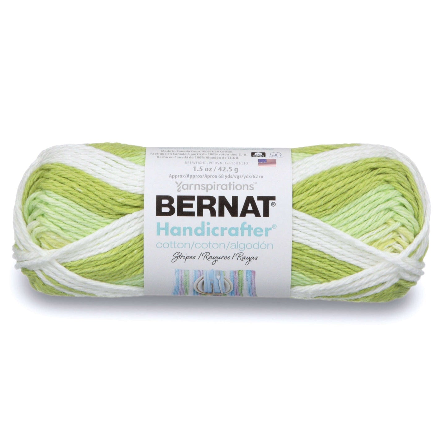 Bernat Handicrafter Cotton Stripes Yarn