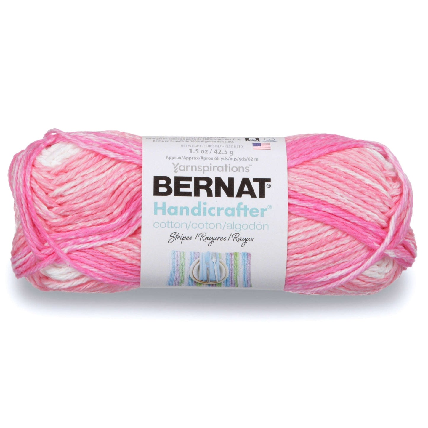 Bernat Handicrafter Cotton Stripes Yarn