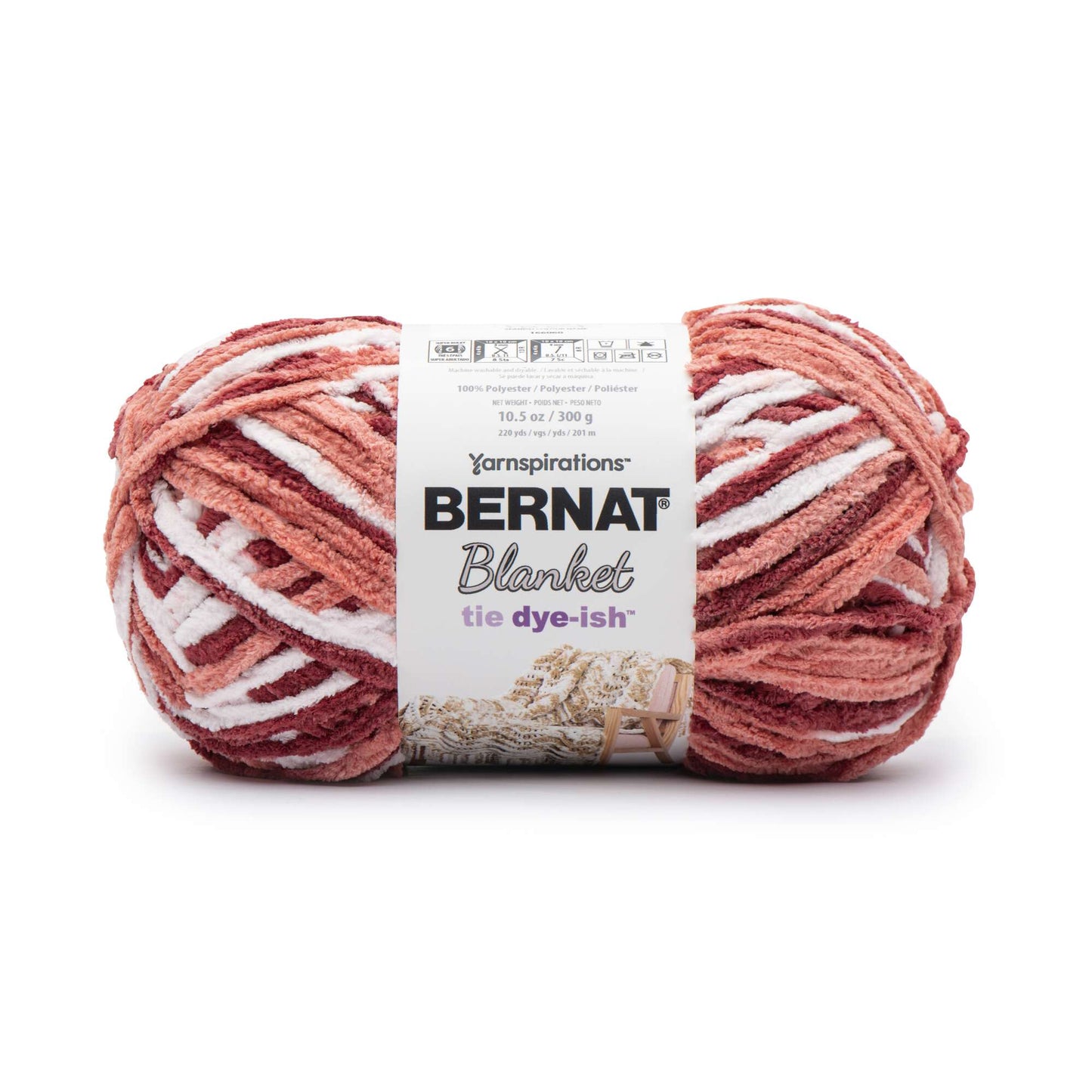 Bernat Blanket Tie Dye-ish Yarn (300g/10.5oz)