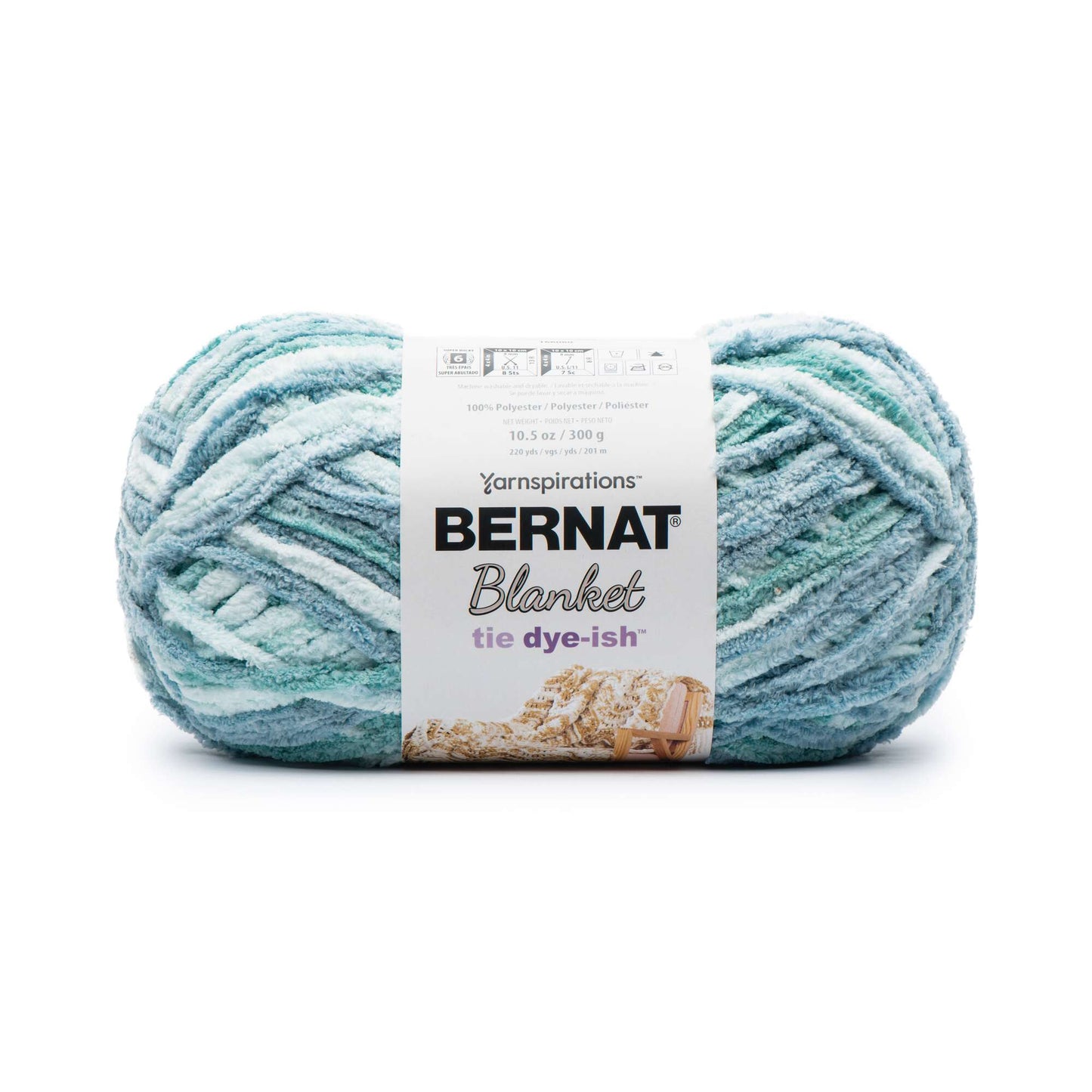Bernat Blanket Tie Dye-ish Yarn (300g/10.5oz)