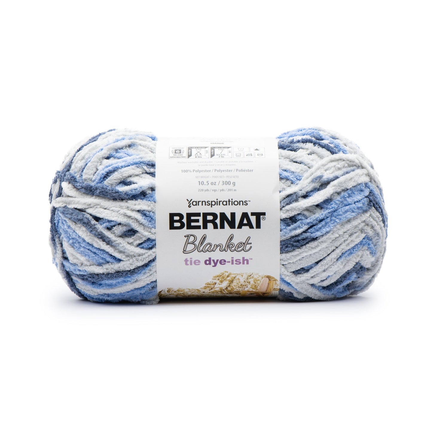 Bernat Blanket Tie Dye-ish Yarn (300g/10.5oz)