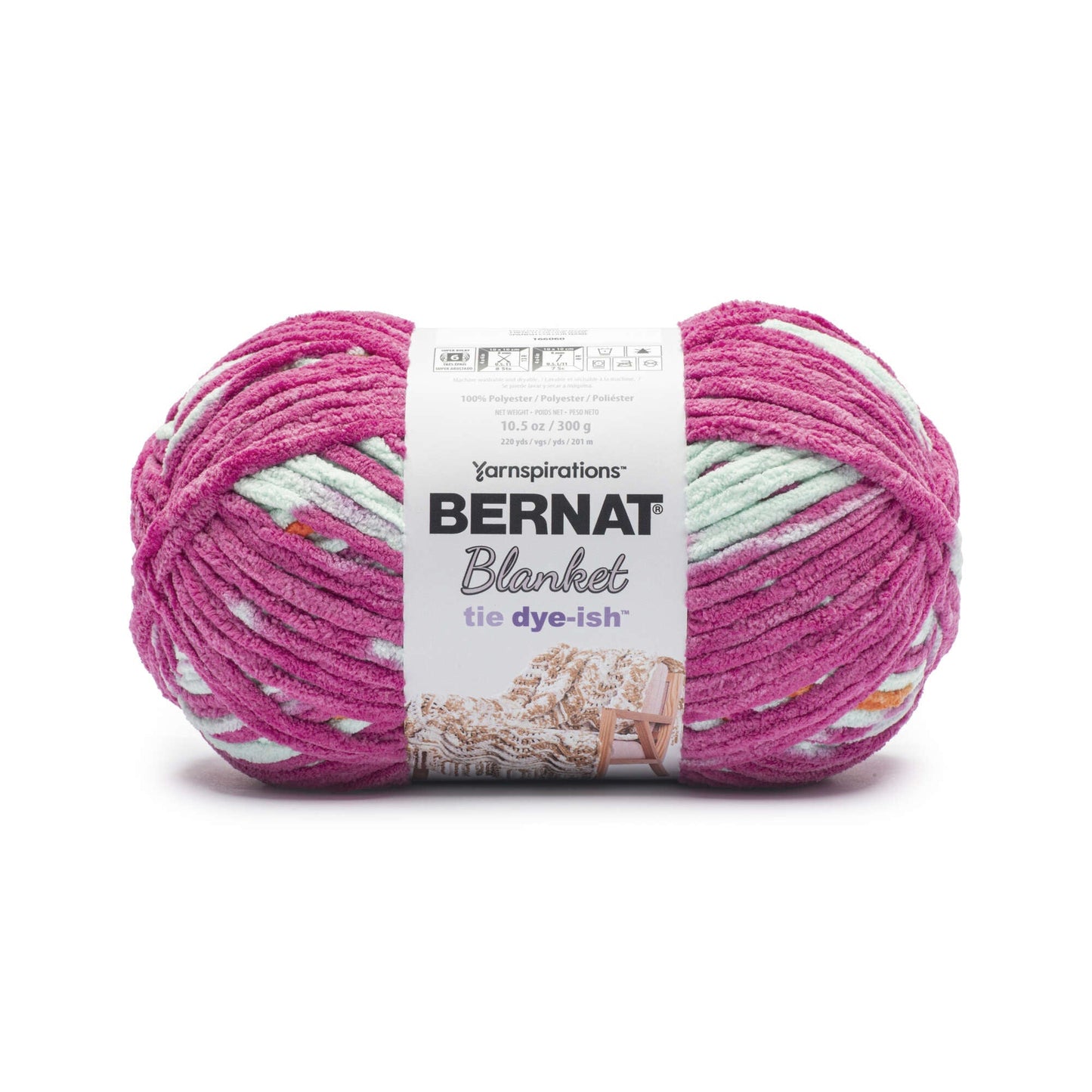 Bernat Blanket Tie Dye-ish Yarn (300g/10.5oz)
