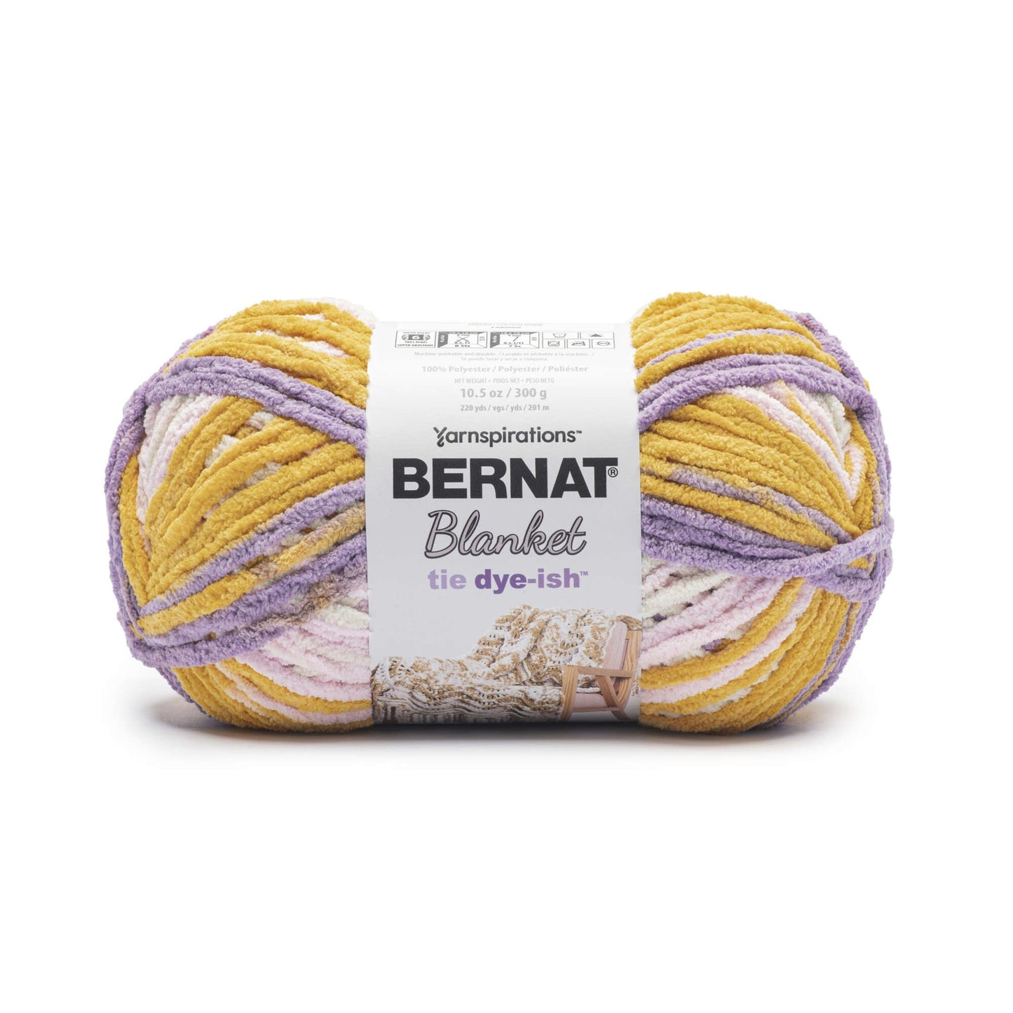 Bernat Blanket Tie Dye-ish Yarn (300g/10.5oz)