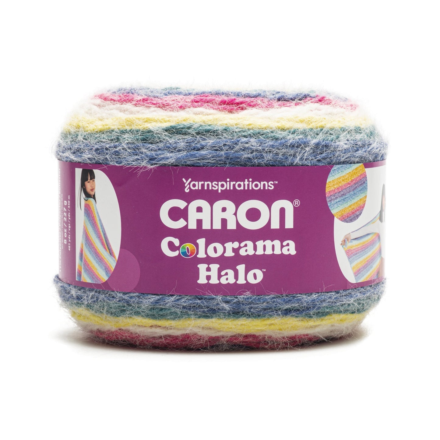 Caron Colorama Halo Stripes and Solids Yarn (227g/8oz)