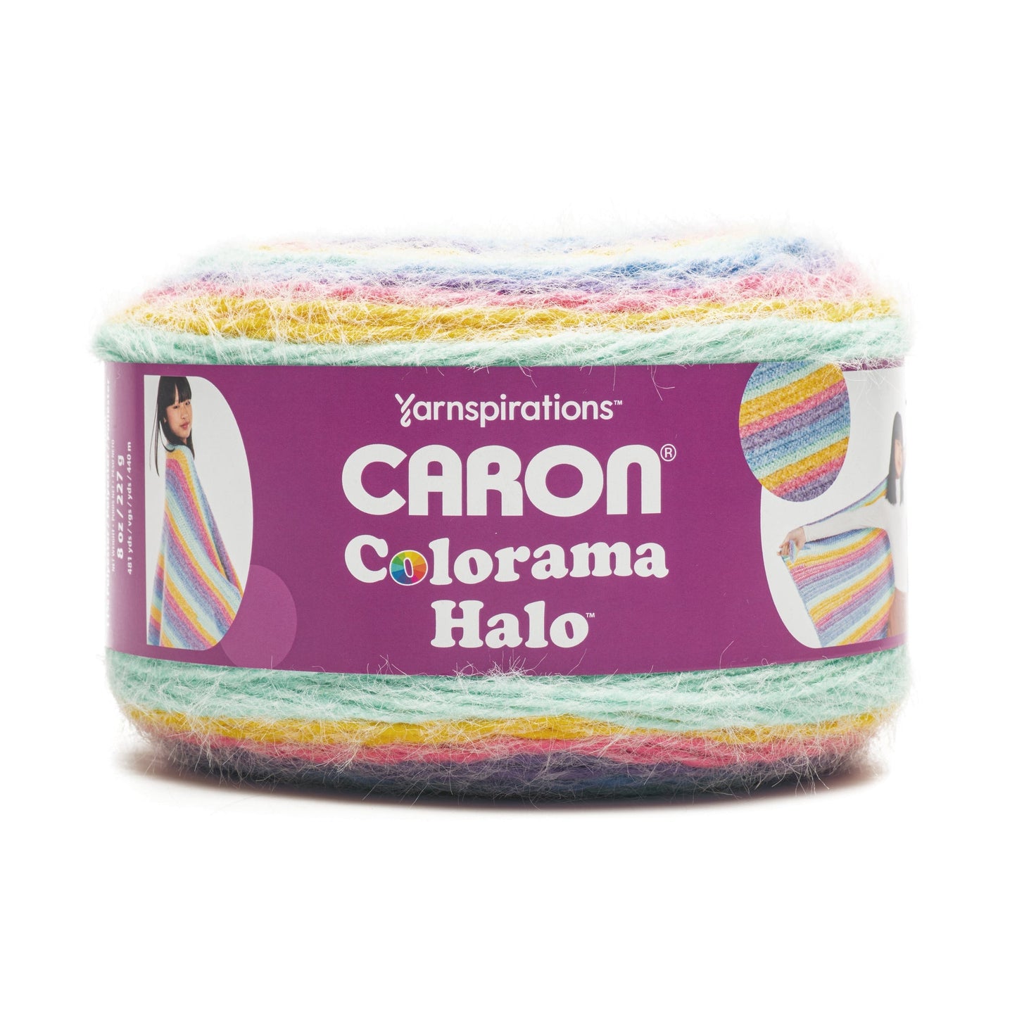 Caron Colorama Halo Stripes and Solids Yarn (227g/8oz)