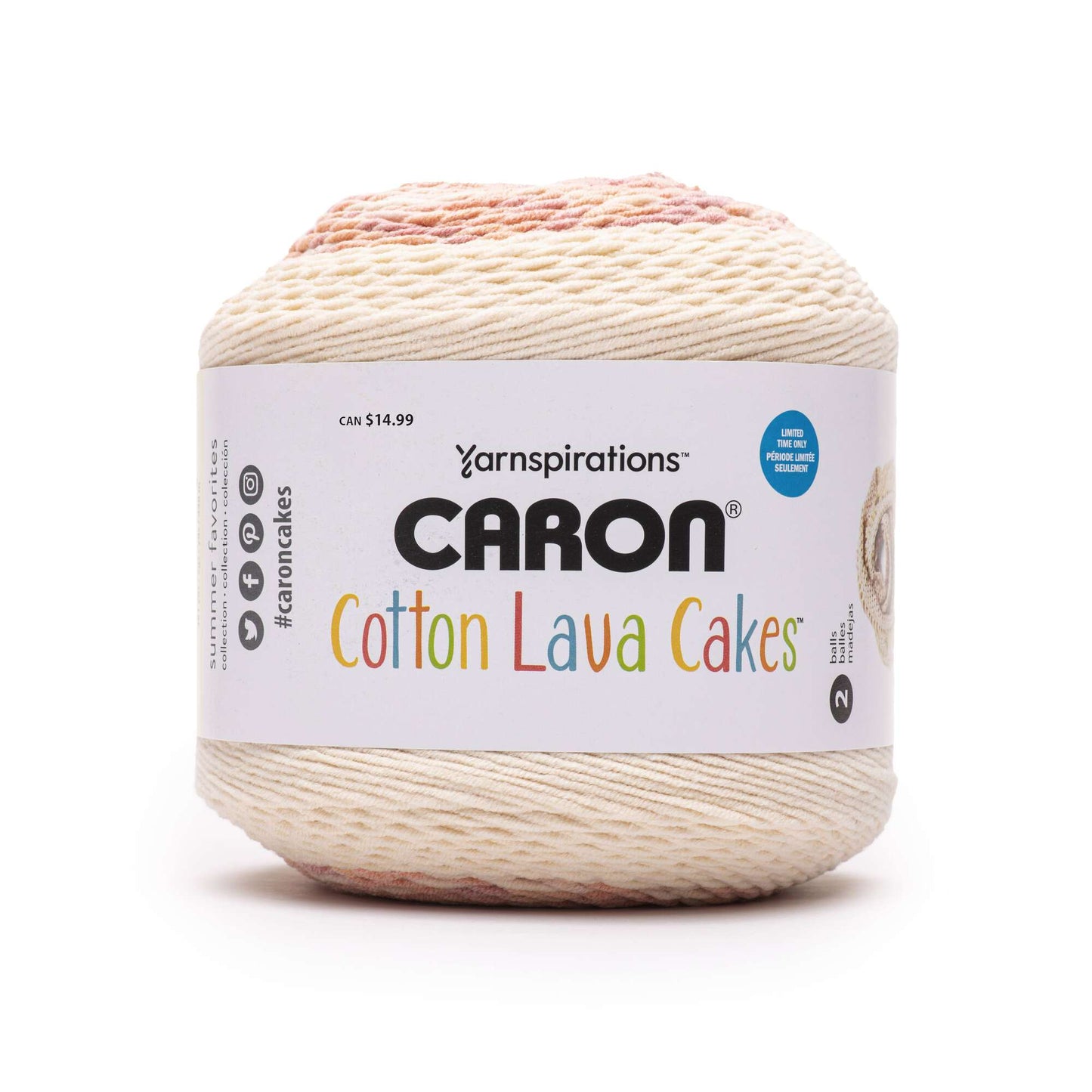 Caron Cotton Lava Cakes Yarn - Clearance shades