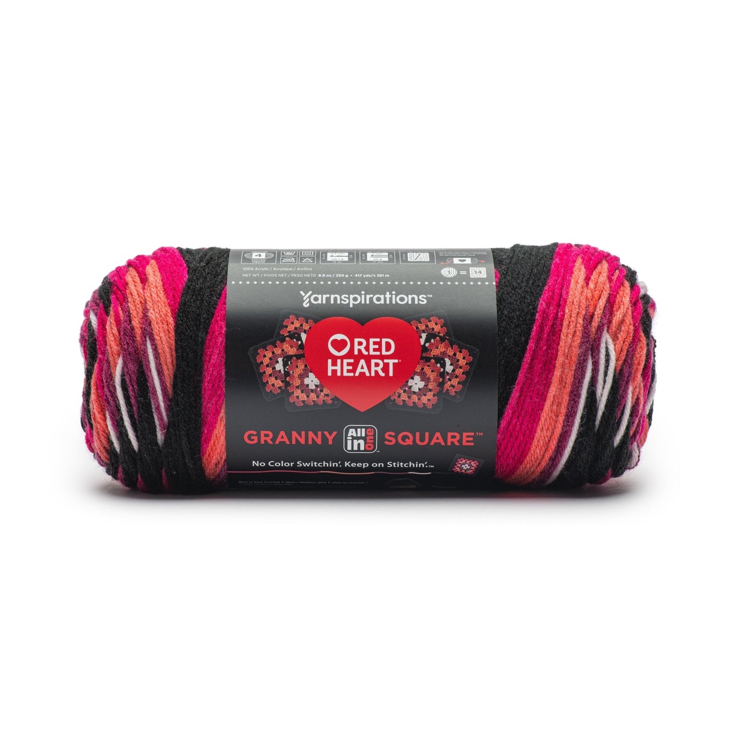 Red Heart All In One Granny Square Yarn (250g/8.8oz)