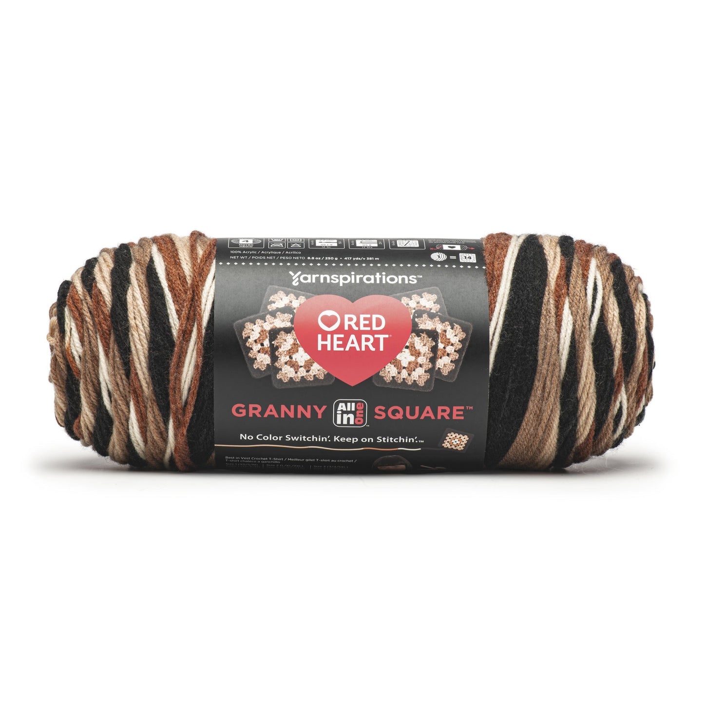 Red Heart All In One Granny Square Yarn (250g/8.8oz)