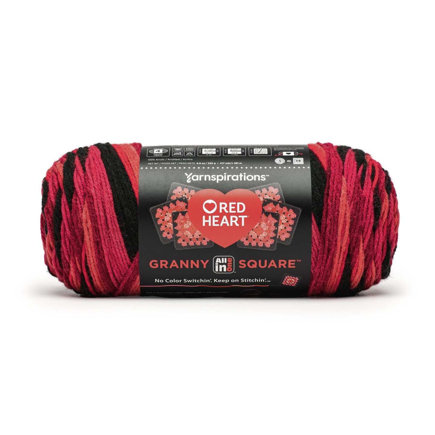 Red Heart All In One Granny Square Yarn (250g/8.8oz)