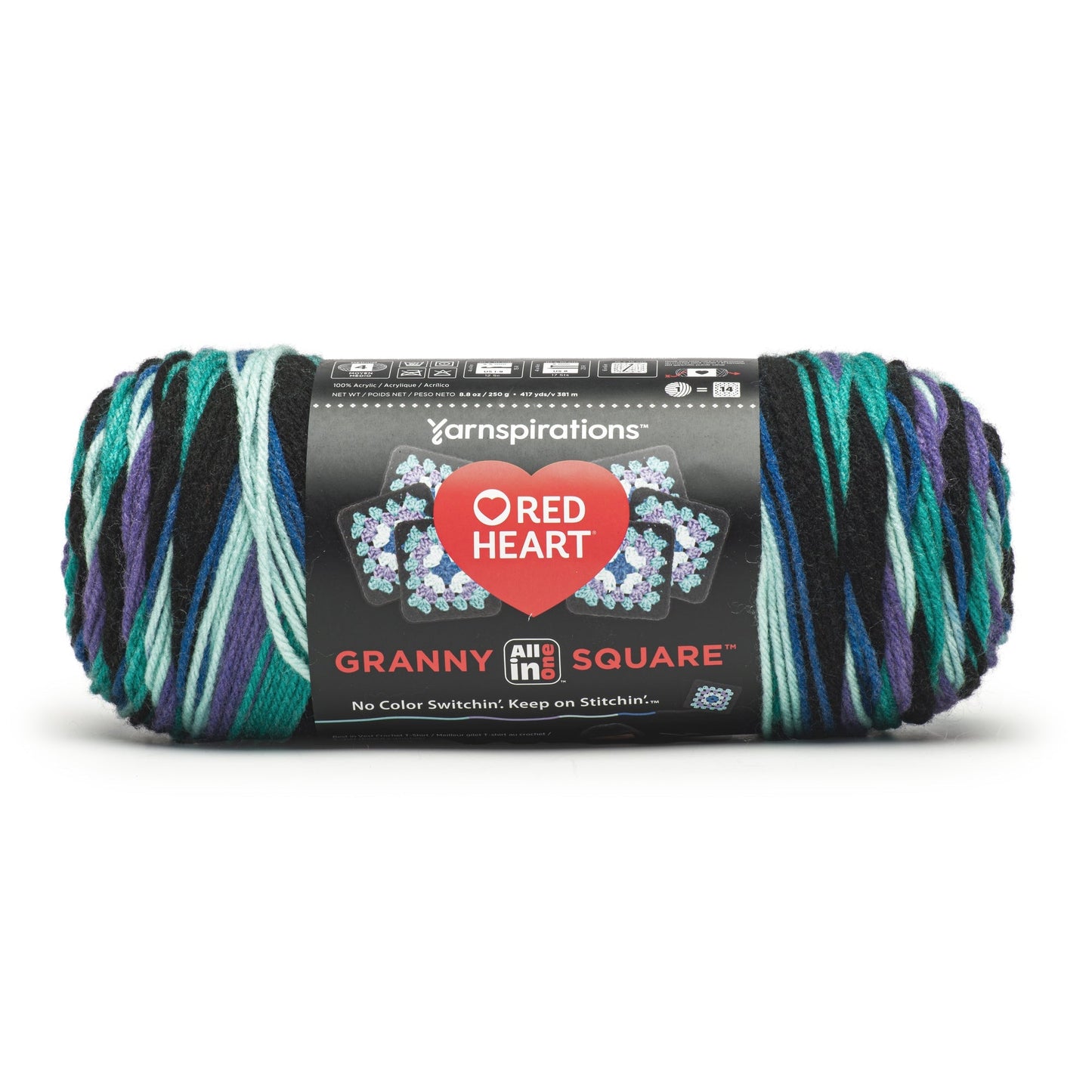 Red Heart All In One Granny Square Yarn (250g/8.8oz)