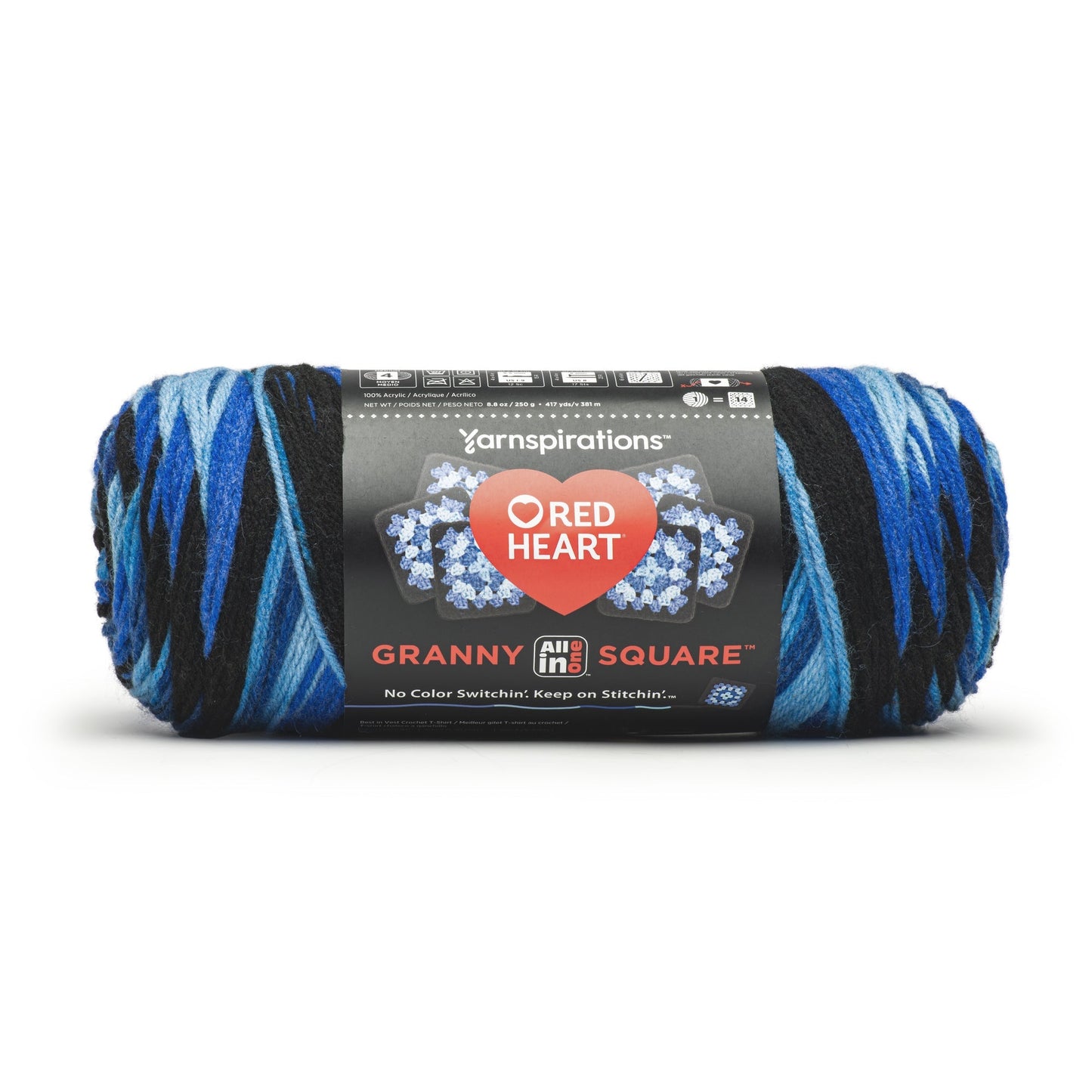 Red Heart All In One Granny Square Yarn (250g/8.8oz)