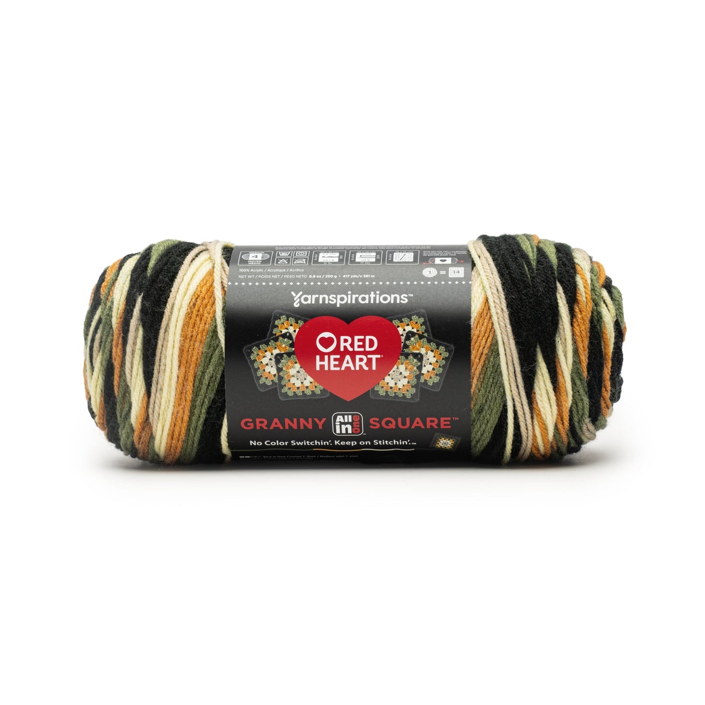 Red Heart All In One Granny Square Yarn (250g/8.8oz)