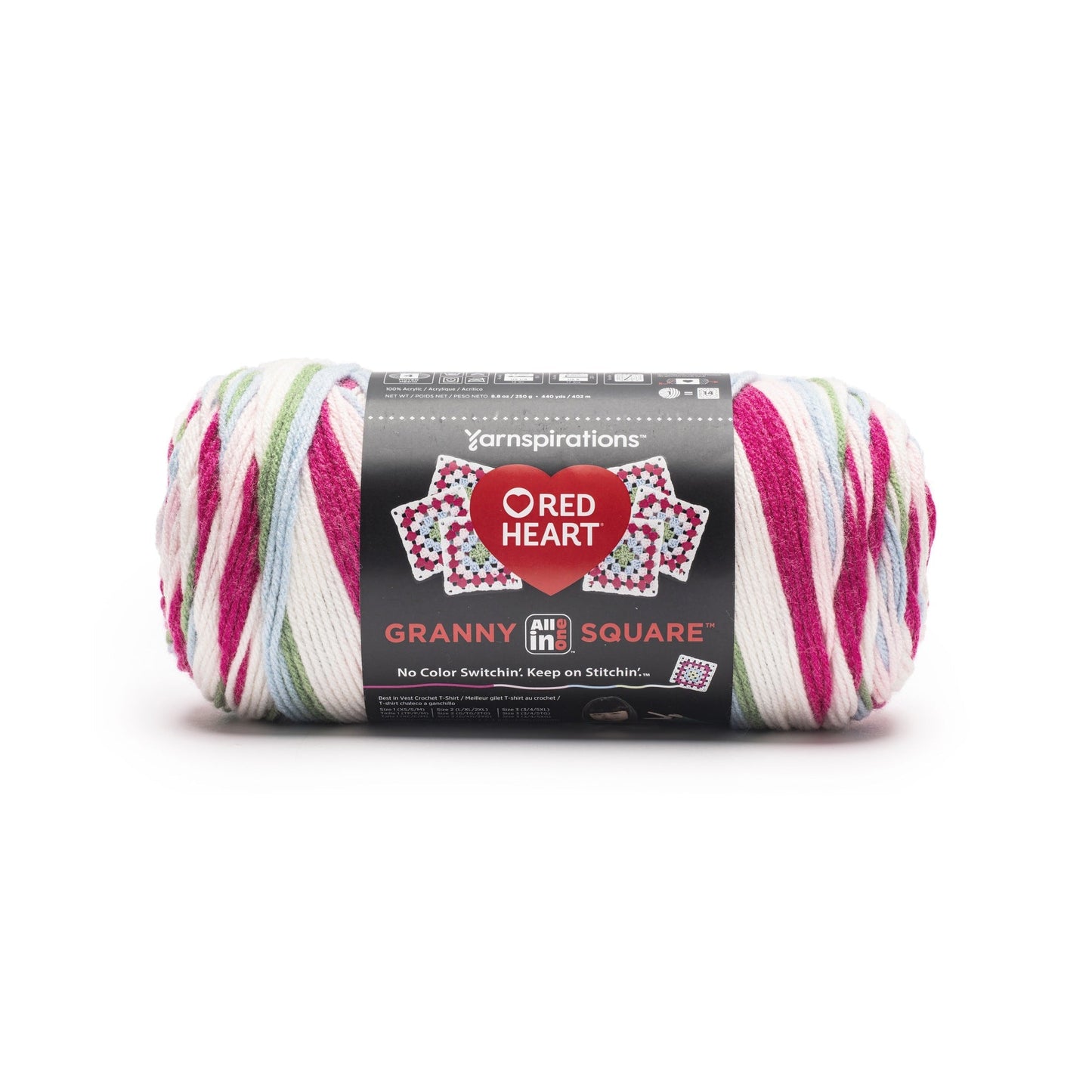 Red Heart All In One Granny Square Yarn (250g/8.8oz)