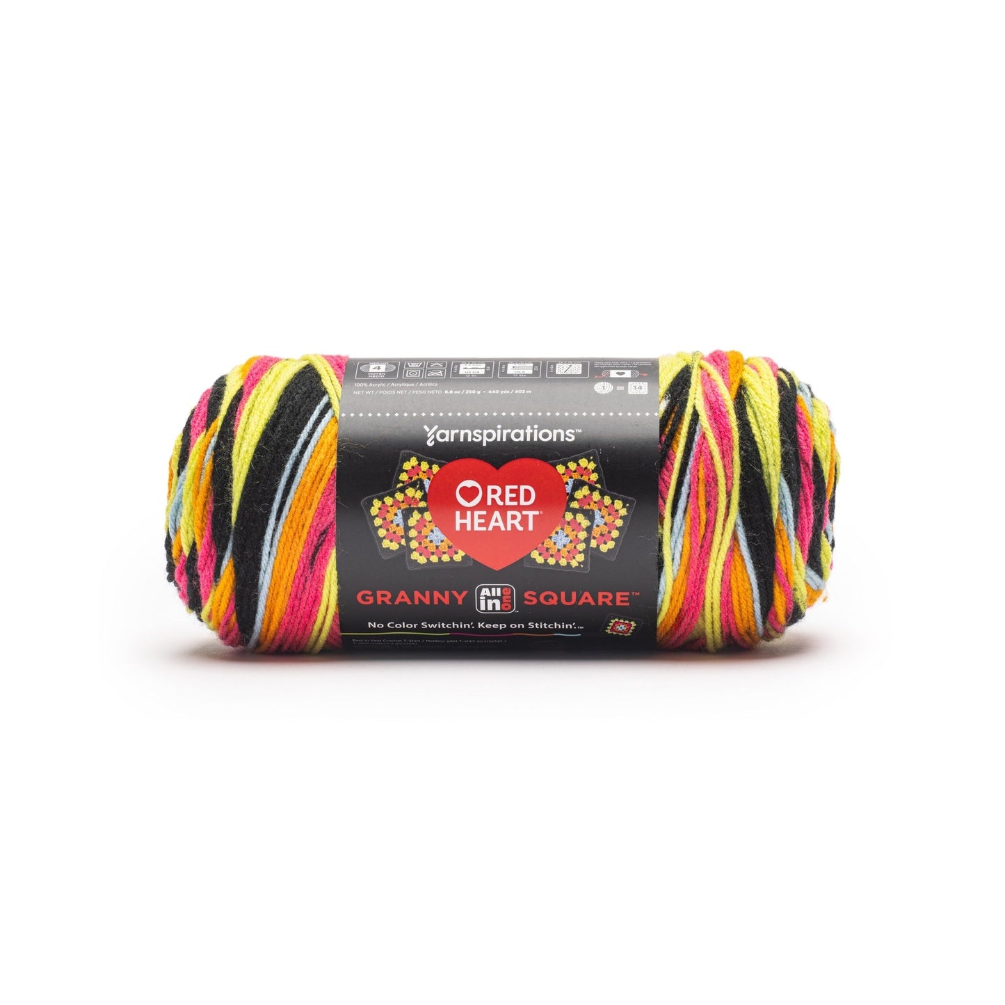 Red Heart All In One Granny Square Yarn (250g/8.8oz)