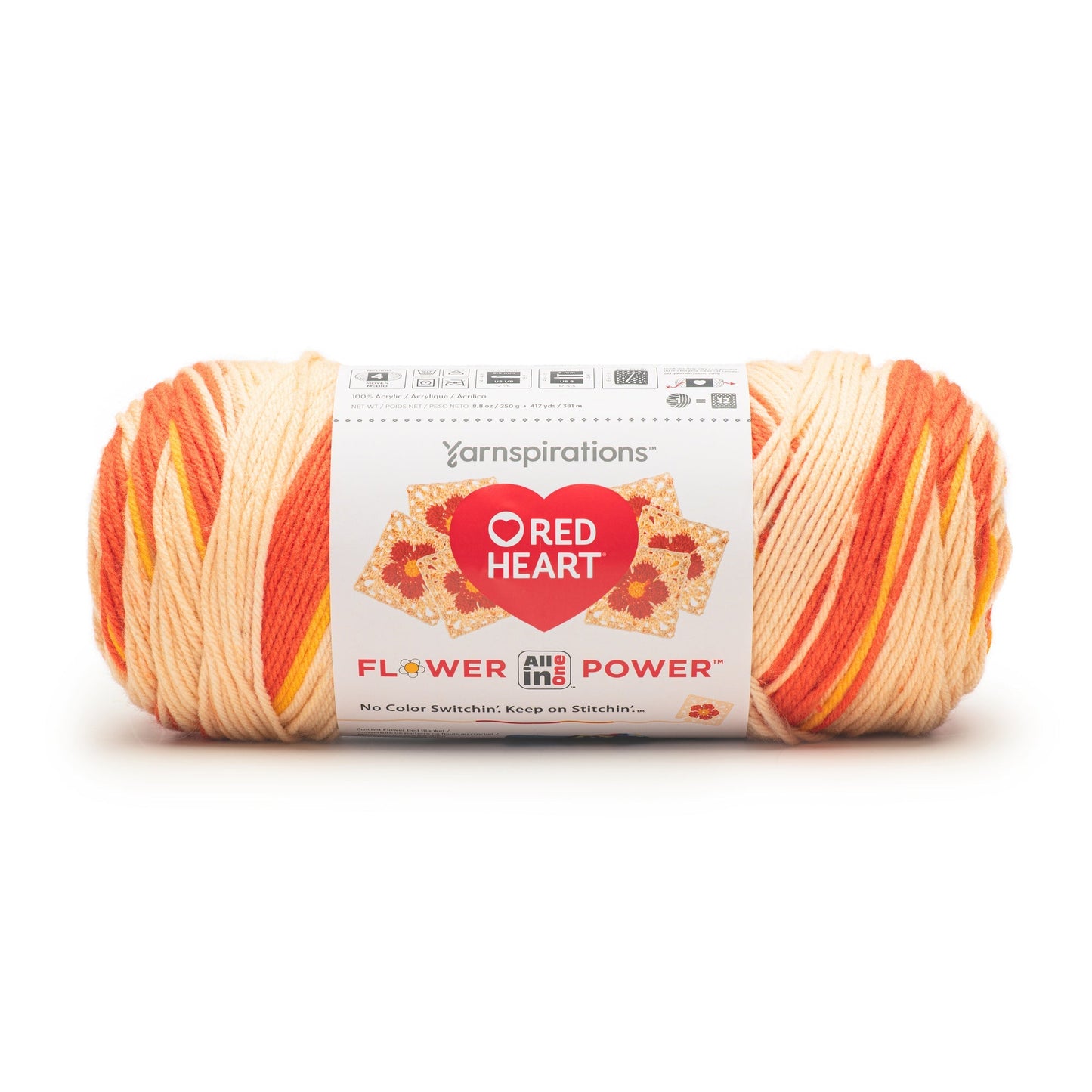 Red Heart All In One Flower Power Yarn (250g/8.8oz)