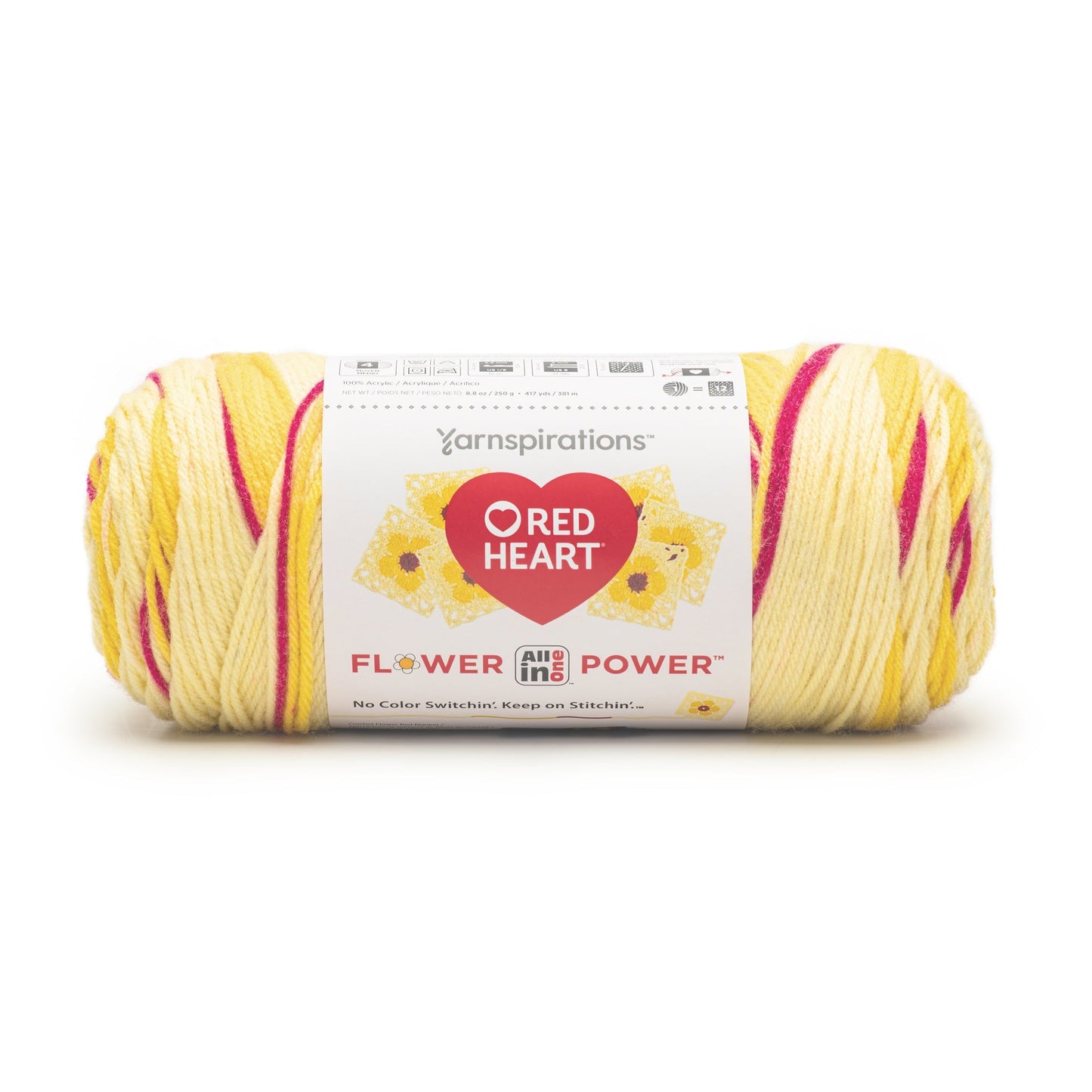 Red Heart All In One Flower Power Yarn (250g/8.8oz)