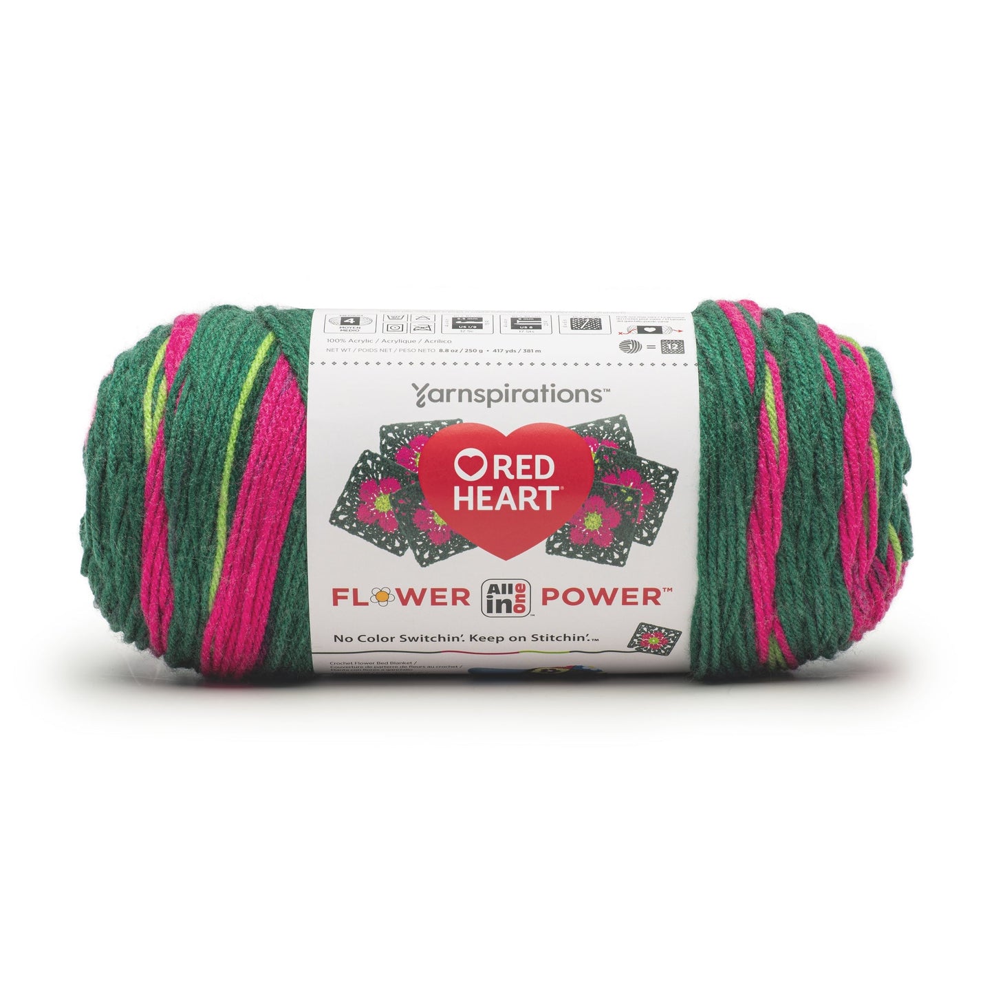 Red Heart All In One Flower Power Yarn (250g/8.8oz)