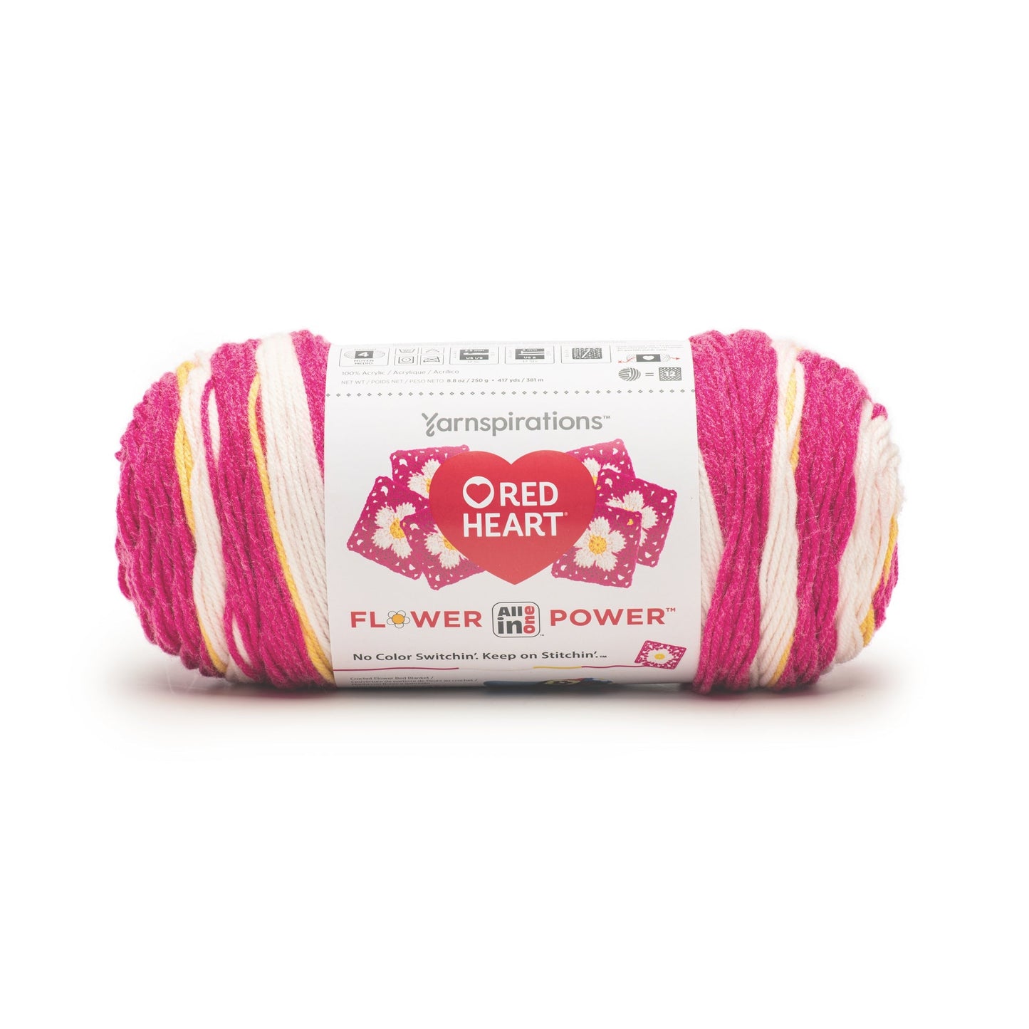 Red Heart All In One Flower Power Yarn (250g/8.8oz)