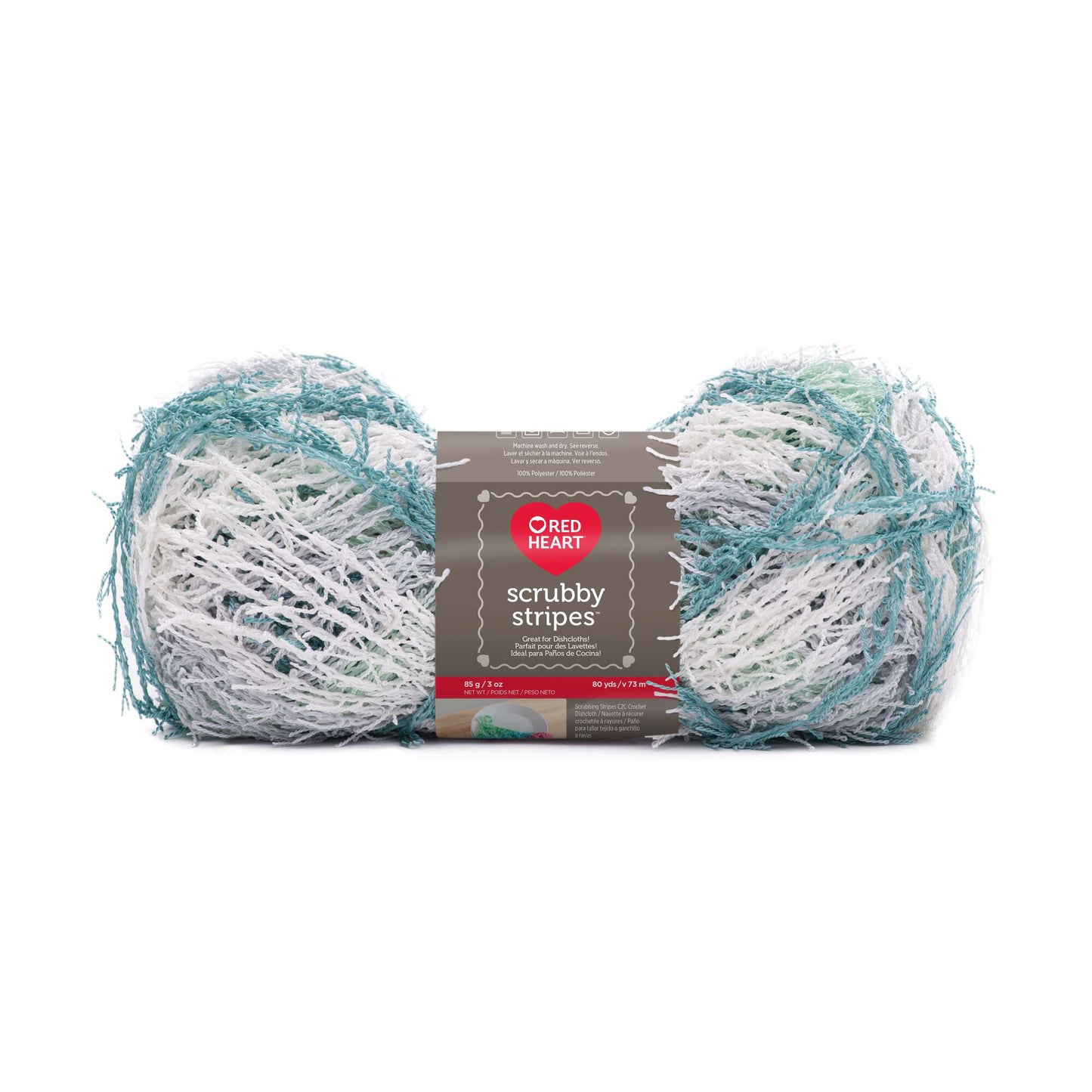 Red Heart Scrubby Stripes Yarn - Clearance shades