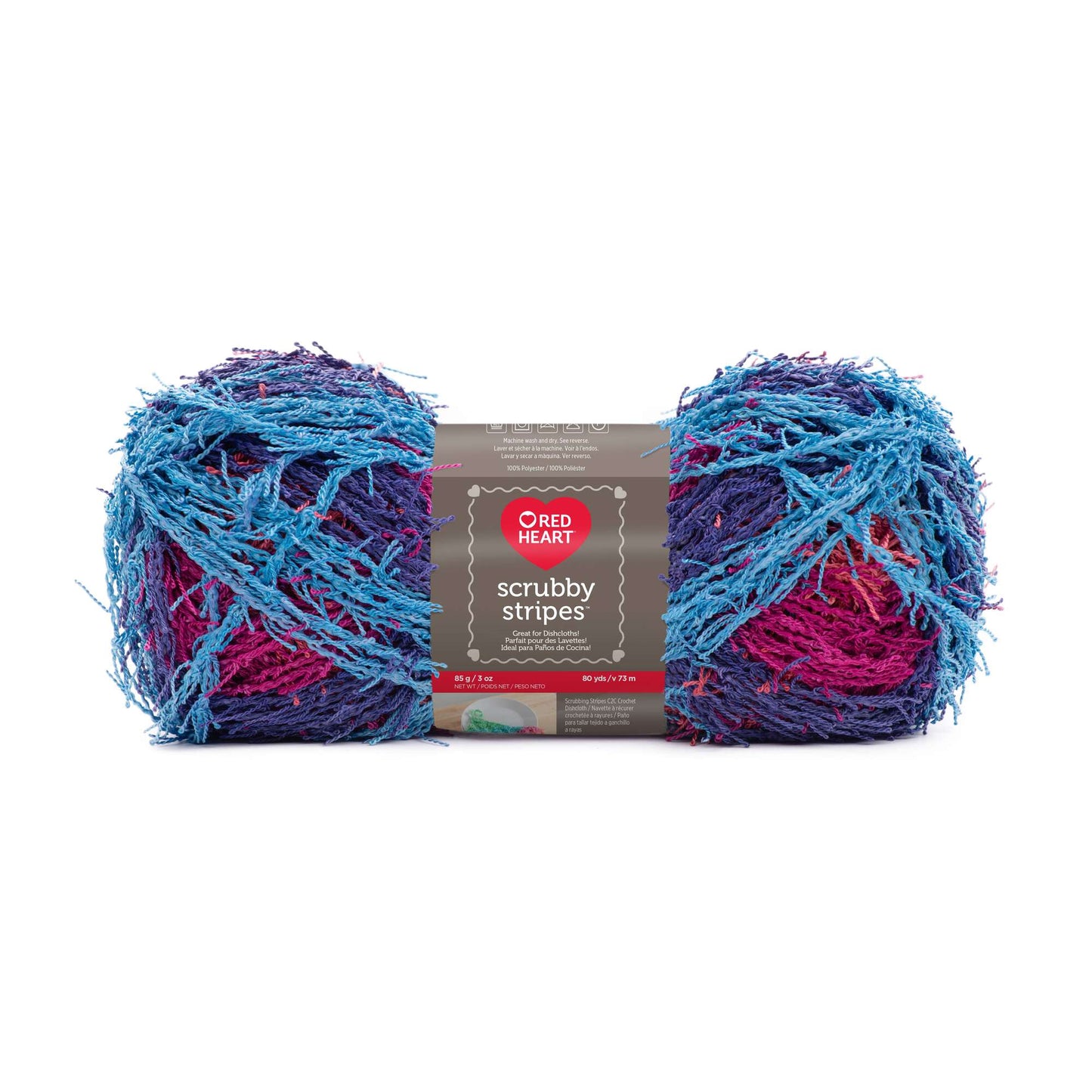 Red Heart Scrubby Stripes Yarn - Clearance shades