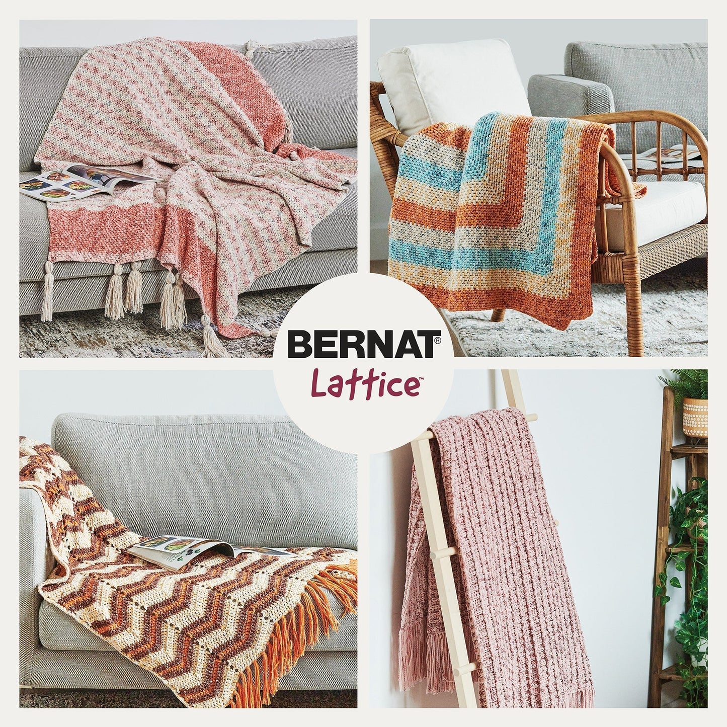 Bernat Lattice Yarn (220g/7.76oz) - Clearance shades