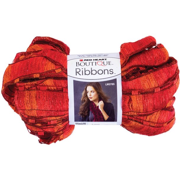 Red Heart Boutique Ribbons Yarn - Clearance shades