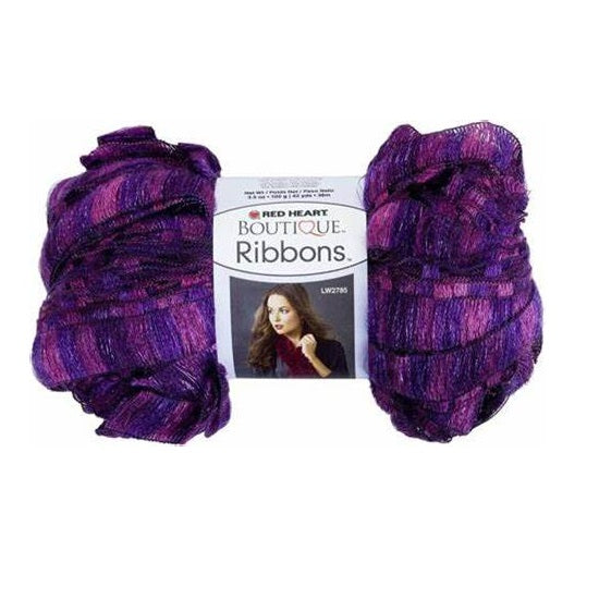 Red Heart Boutique Ribbons Yarn - Clearance shades