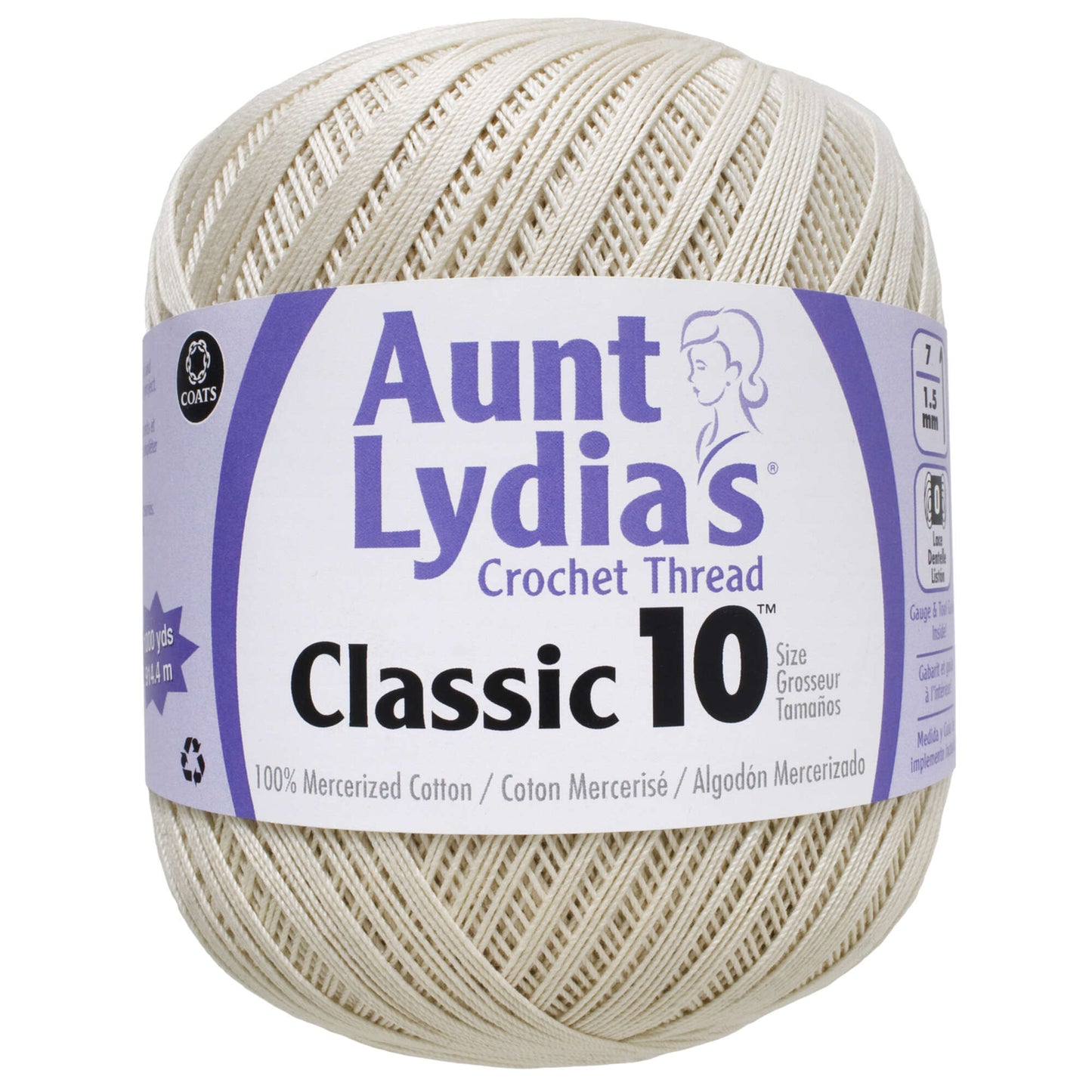 Aunt Lydia's Classic Crochet Thread (Large) Size 10