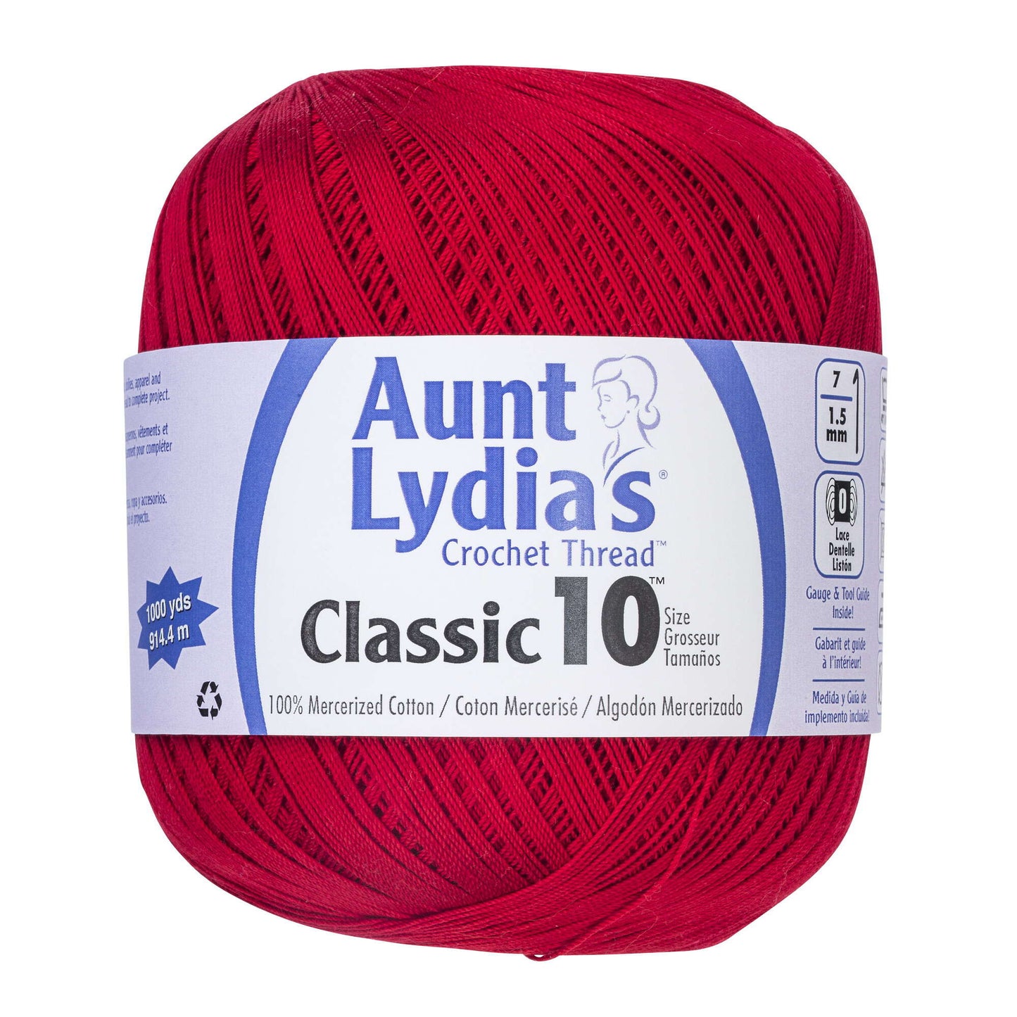 Aunt Lydia's Classic Crochet Thread (Large) Size 10