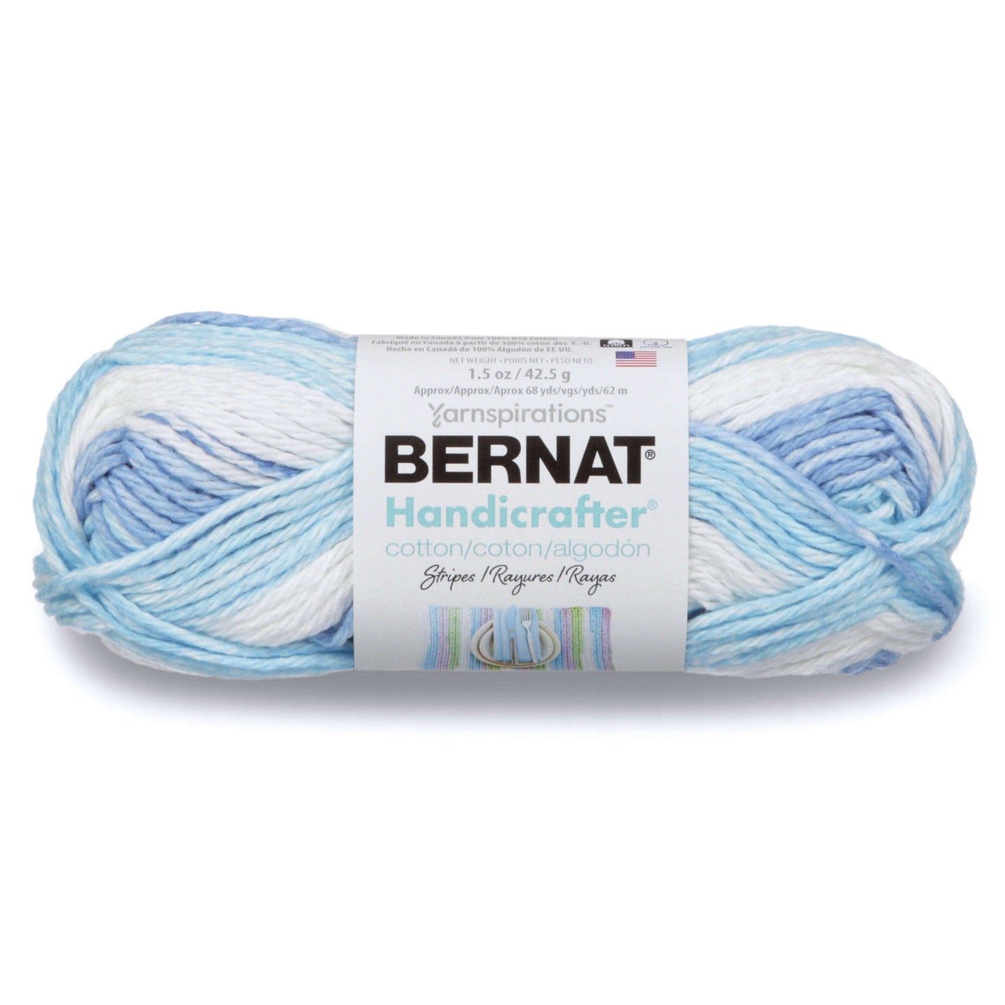 Bernat Handicrafter Cotton Stripes Yarn
