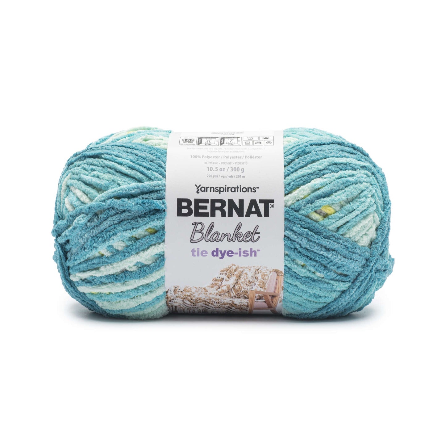 Bernat Blanket Tie Dye-ish Yarn (300g/10.5oz)