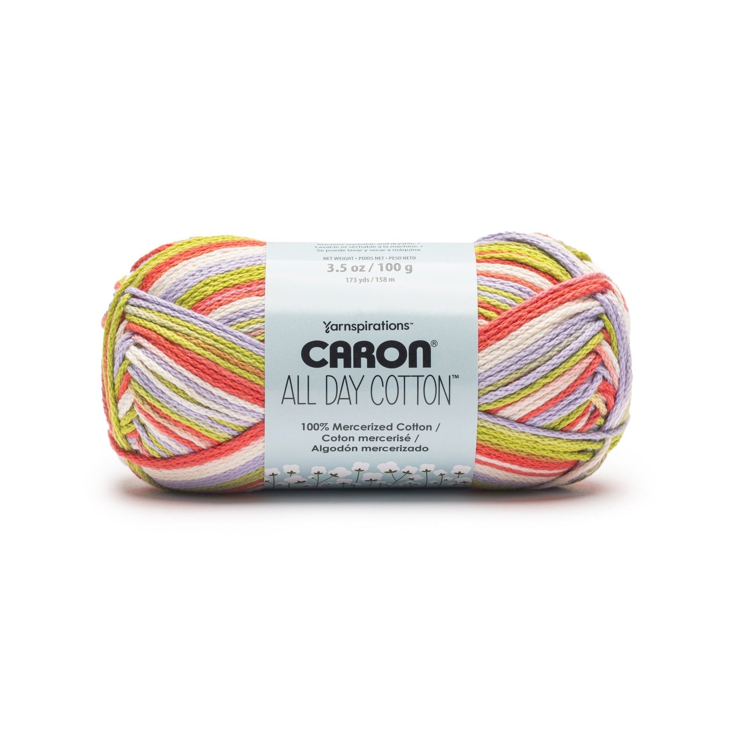 Caron All Day Cotton Prints Yarn (100g/3.5oz)