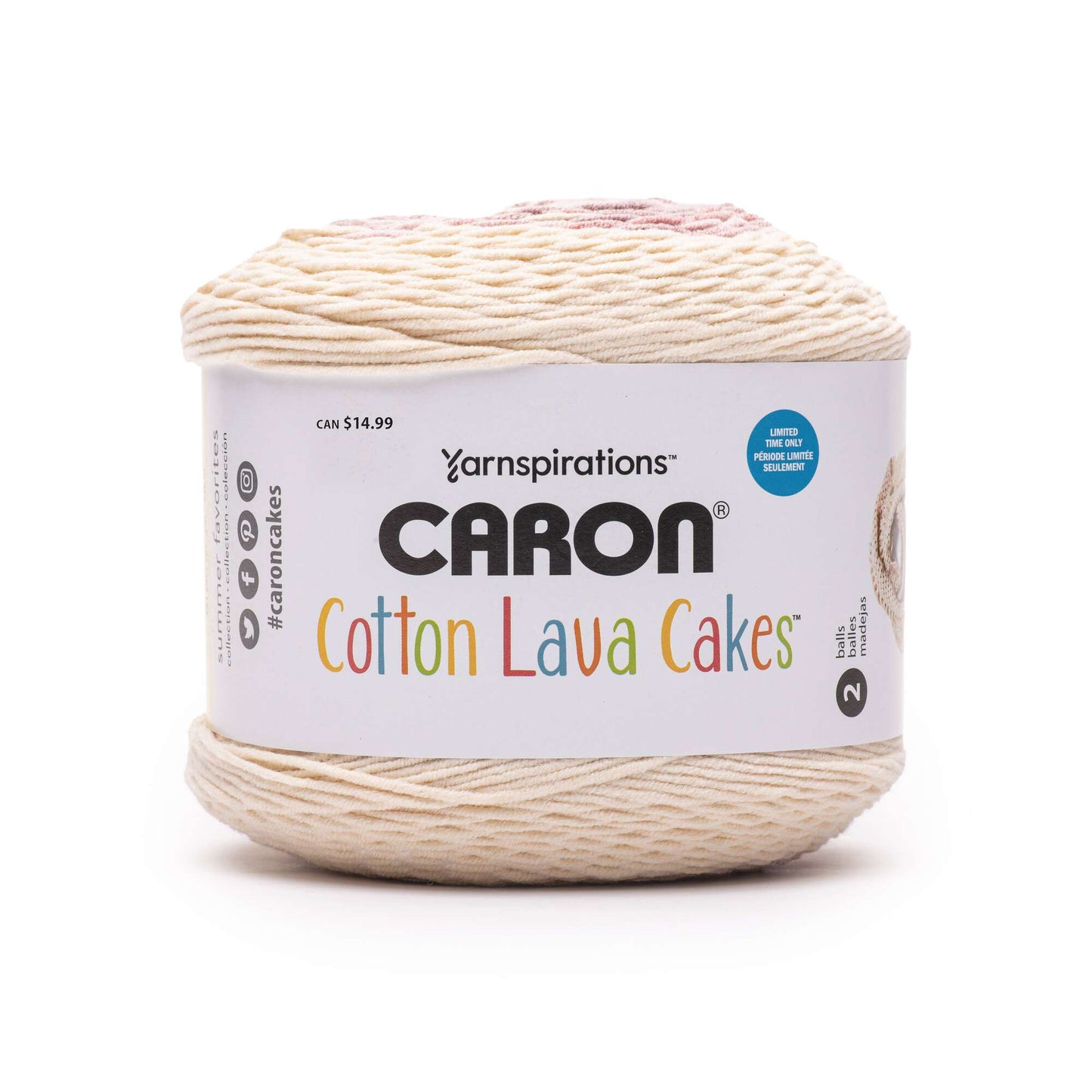 Caron Cotton Lava Cakes Yarn - Clearance shades