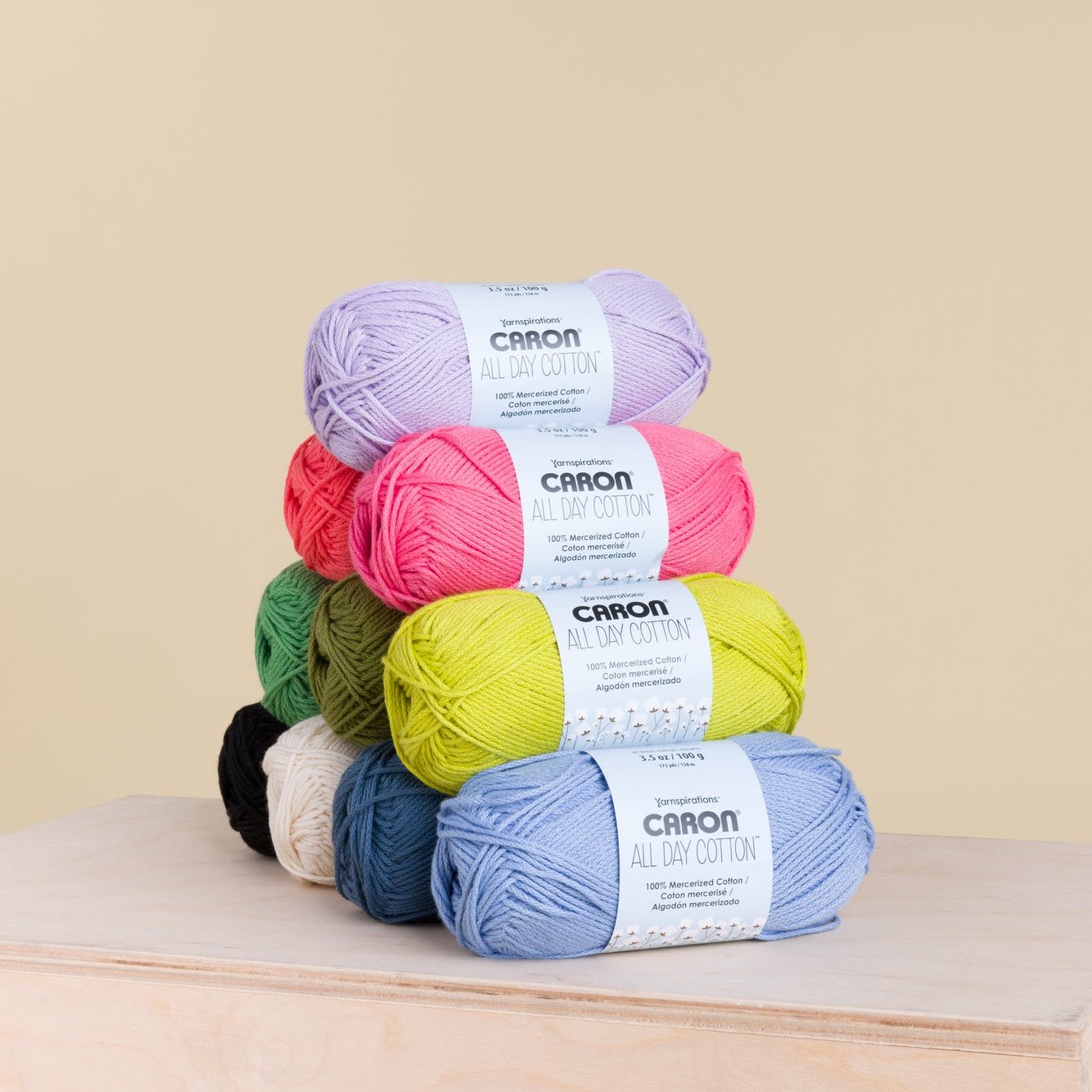 Caron All Day Cotton Yarn (100g/3.5oz)