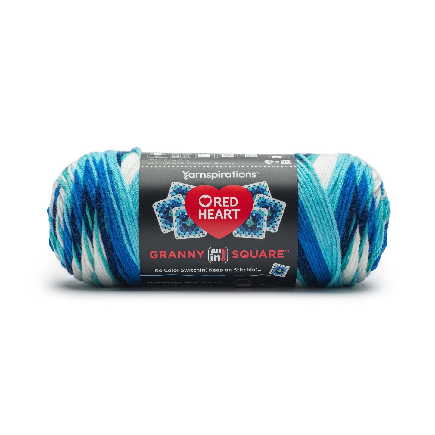 Red Heart All In One Granny Square Yarn (250g/8.8oz)