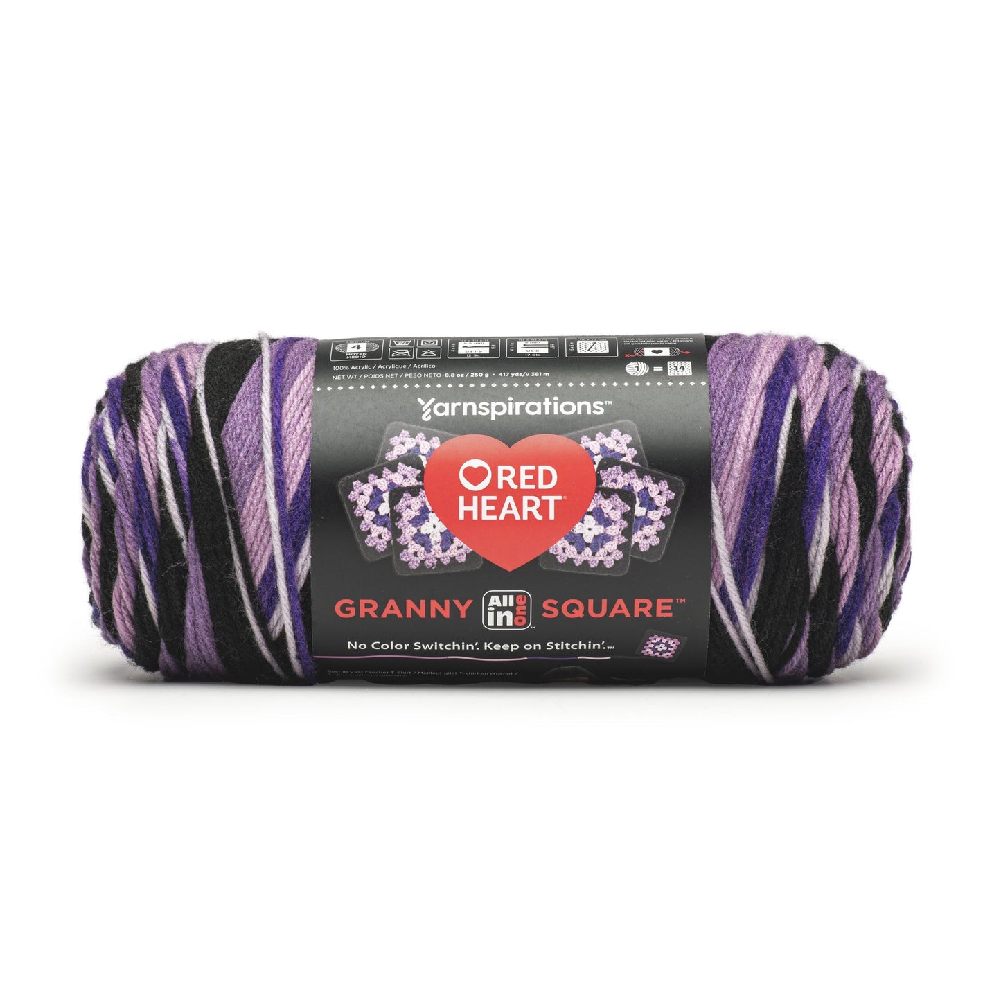 Red Heart All In One Granny Square Yarn (250g/8.8oz)