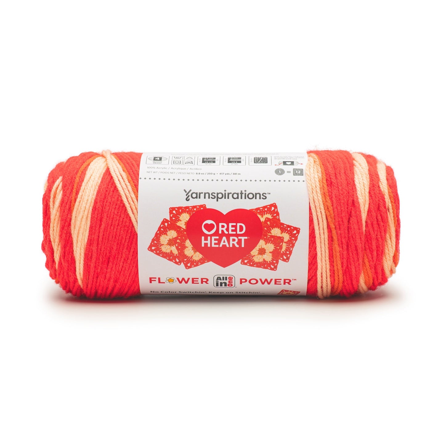 Red Heart All In One Flower Power Yarn (250g/8.8oz)
