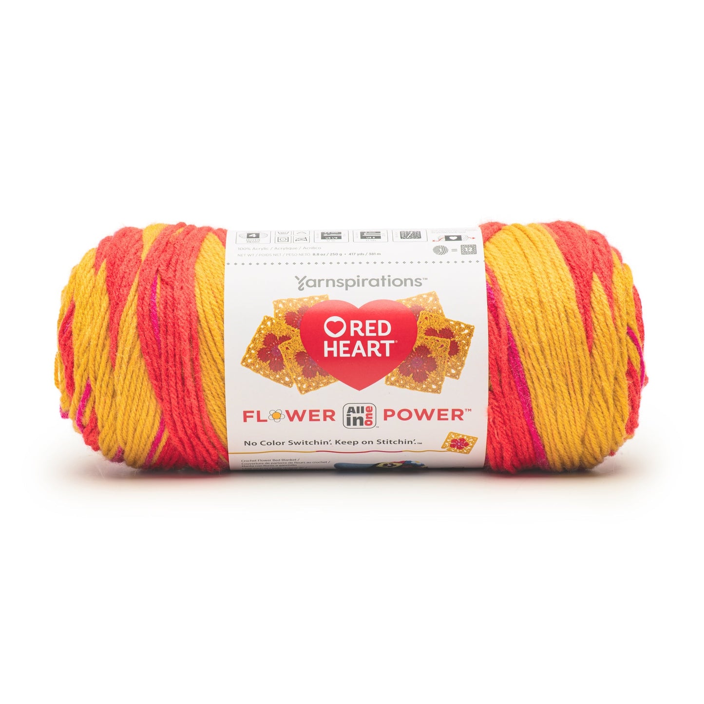 Red Heart All In One Flower Power Yarn (250g/8.8oz)