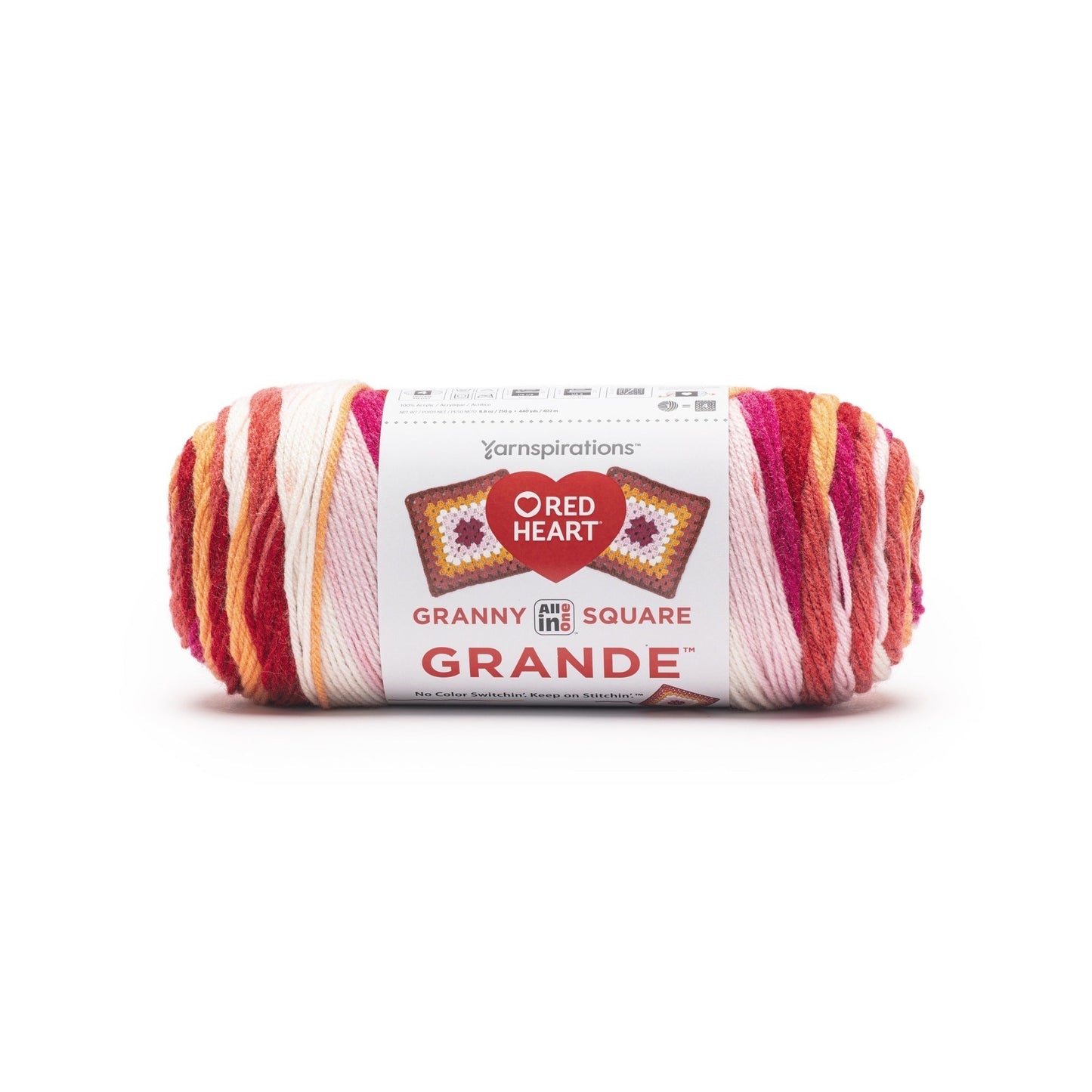 Red Heart All In One Granny Square Grande Yarn (250g/8.8oz)