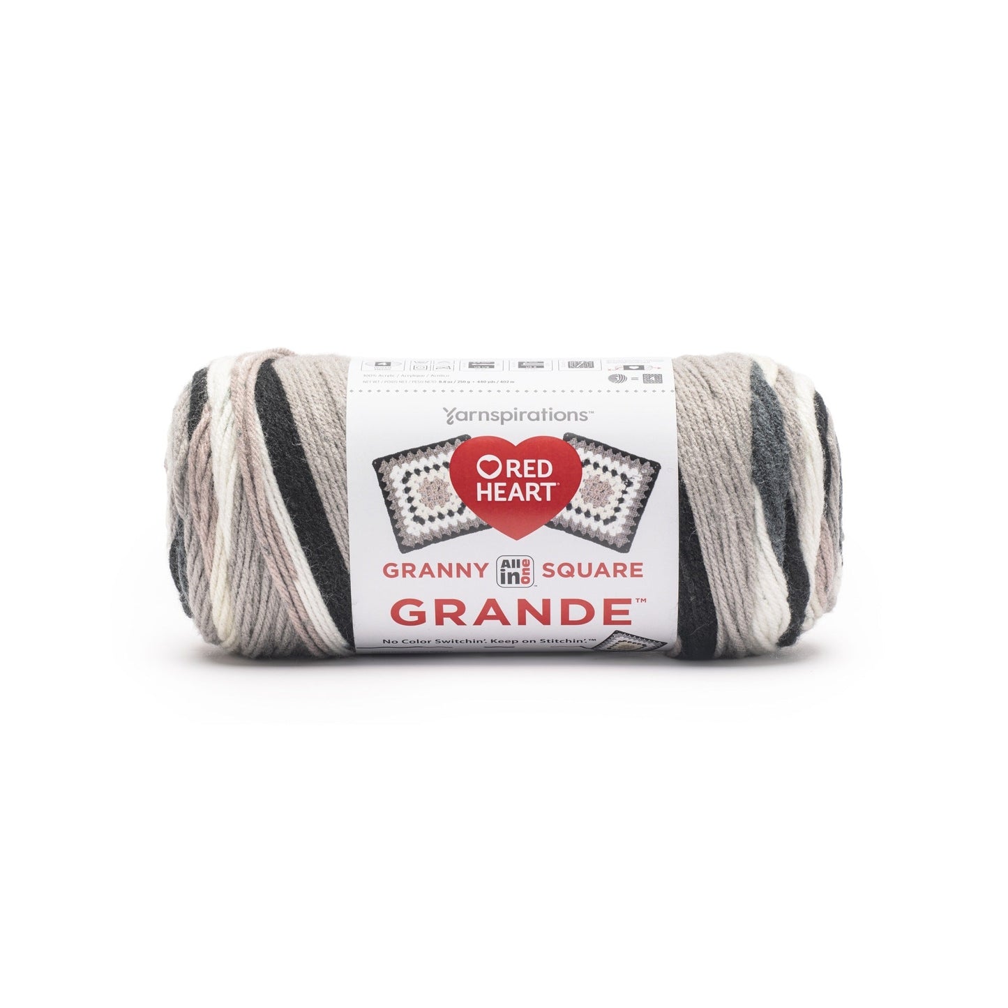 Red Heart All In One Granny Square Grande Yarn (250g/8.8oz)