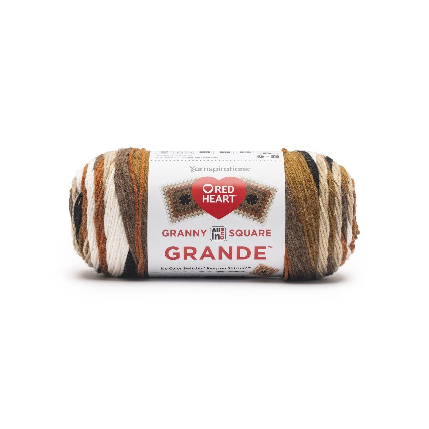 Red Heart All In One Granny Square Grande Yarn (250g/8.8oz)