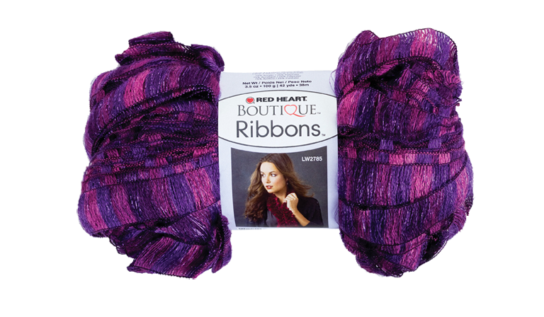 Red Heart Boutique Ribbons Yarn - Clearance shades