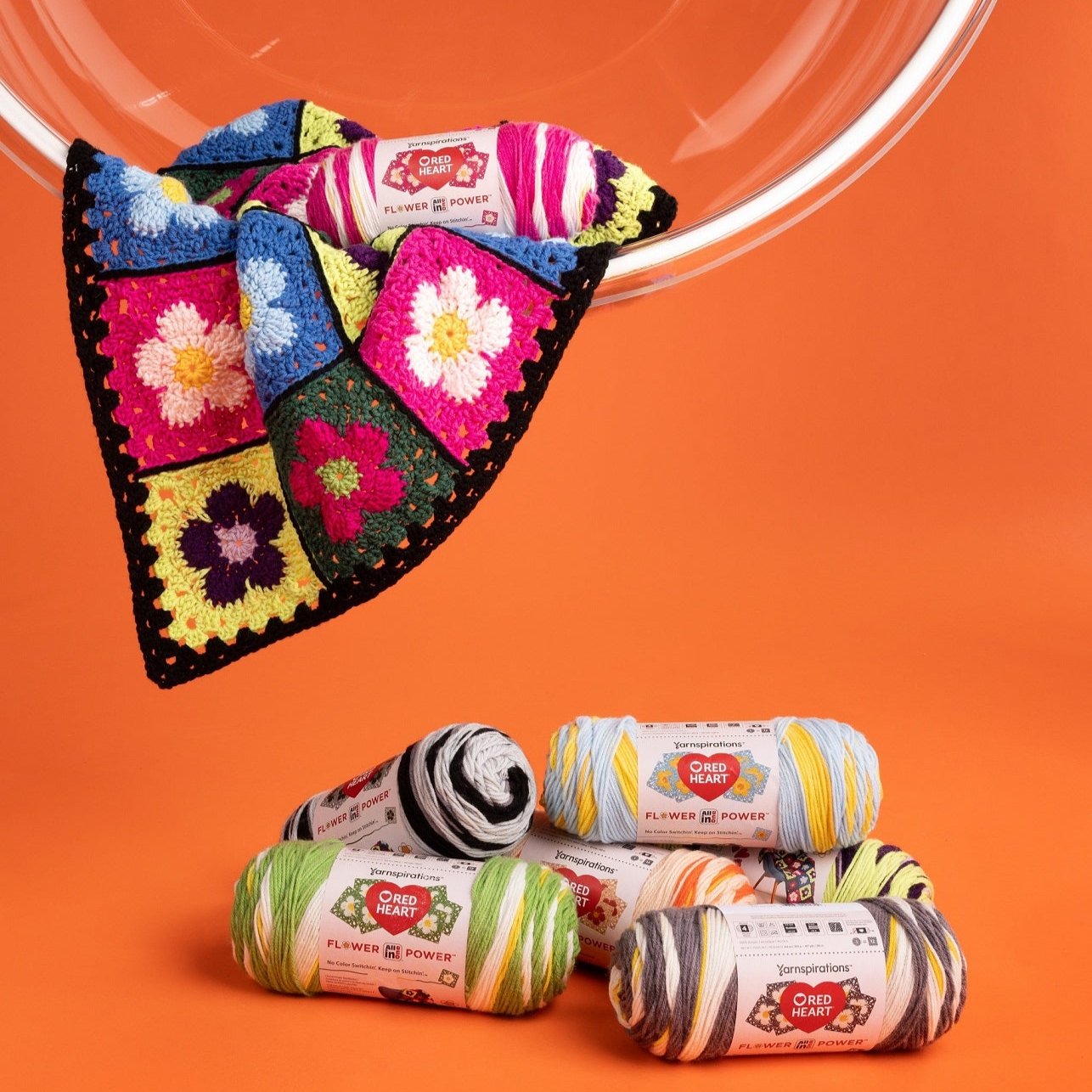 Red Heart All In One Flower Power Yarn (250g/8.8oz)